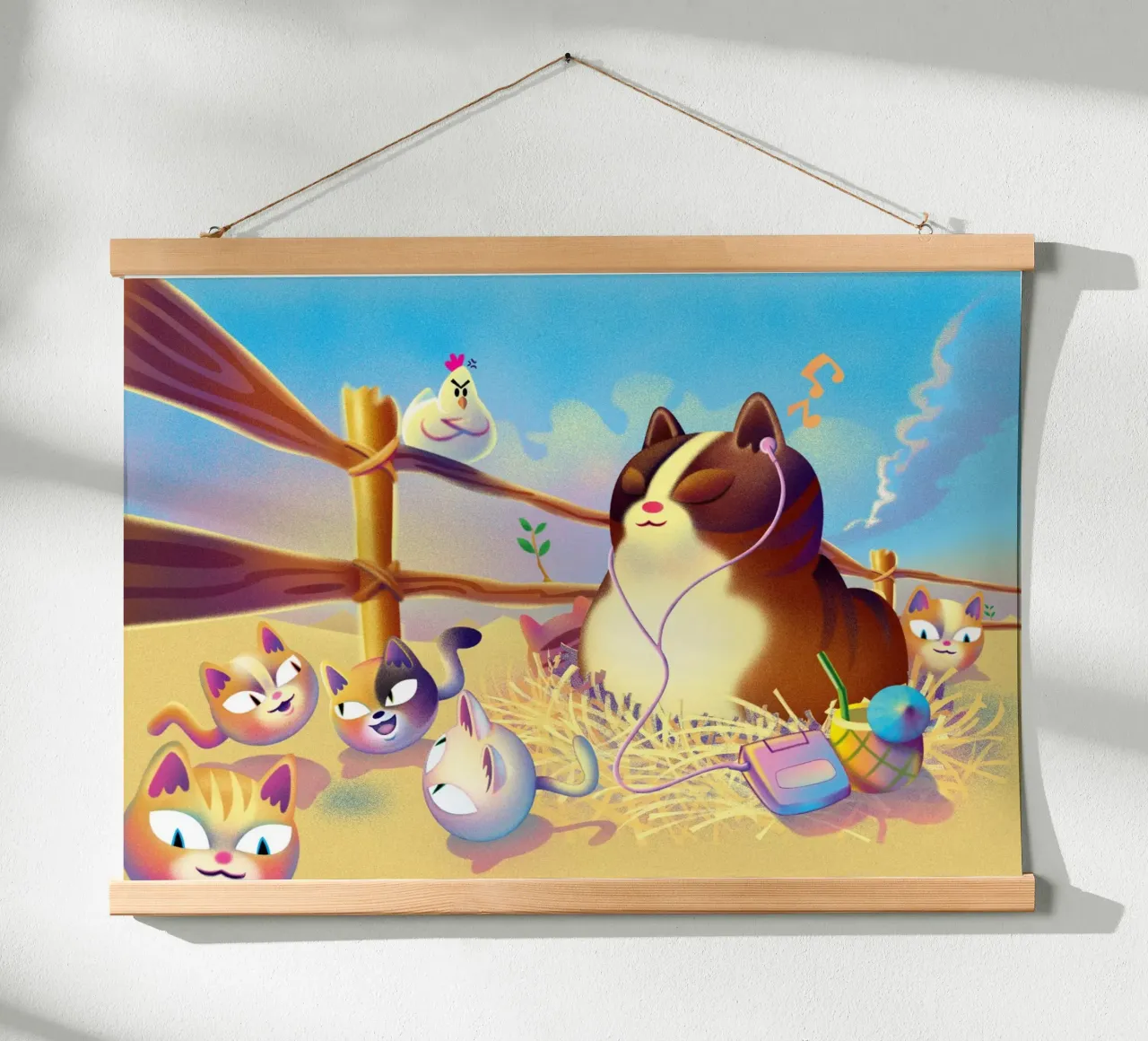 Territorio poster con telaio in legno da Artascy Art