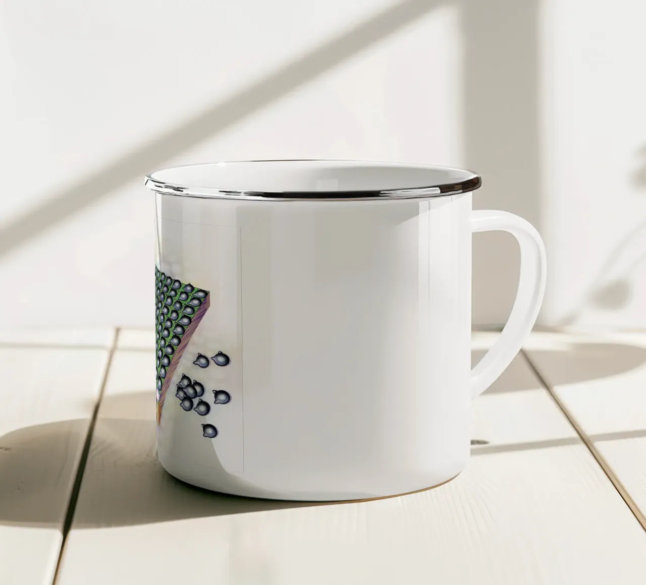 Il gioco tazza in smalto da Artascy Art