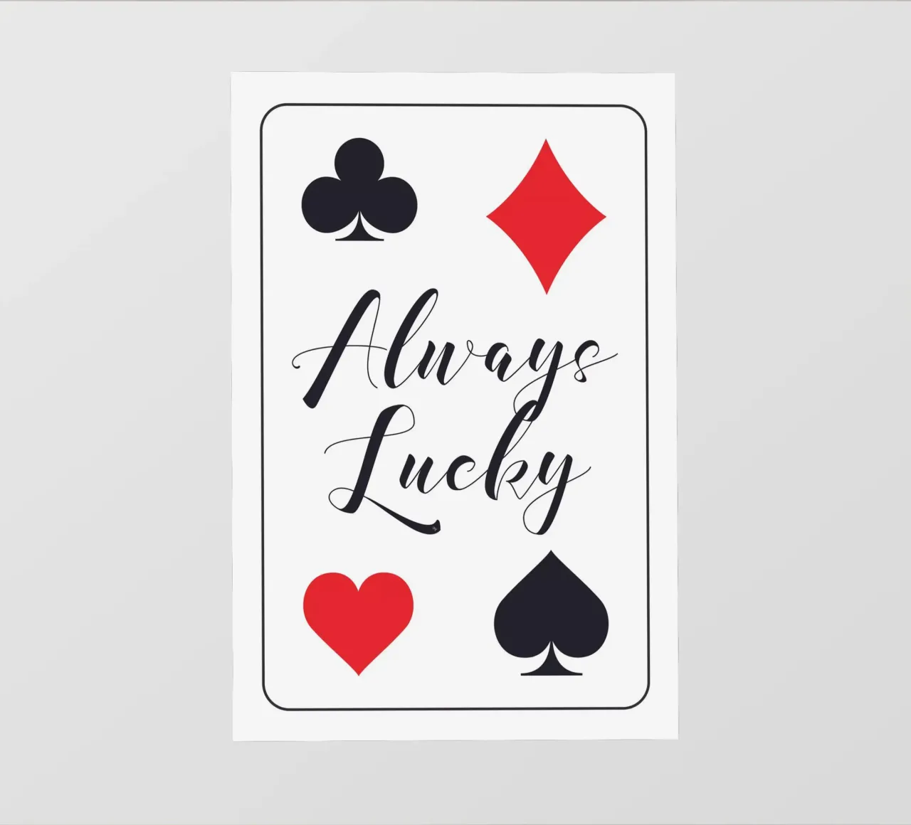 Carta da gioco Always Lucky telo in pvc da Martina