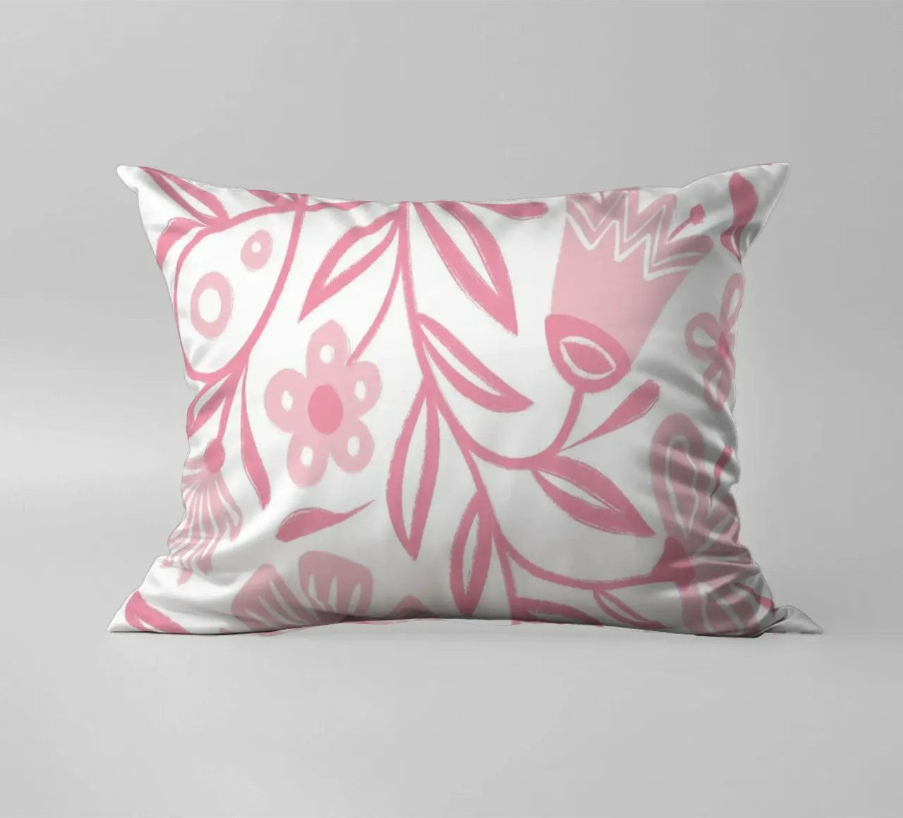 Folclore floreale rosa cuscino da Martina