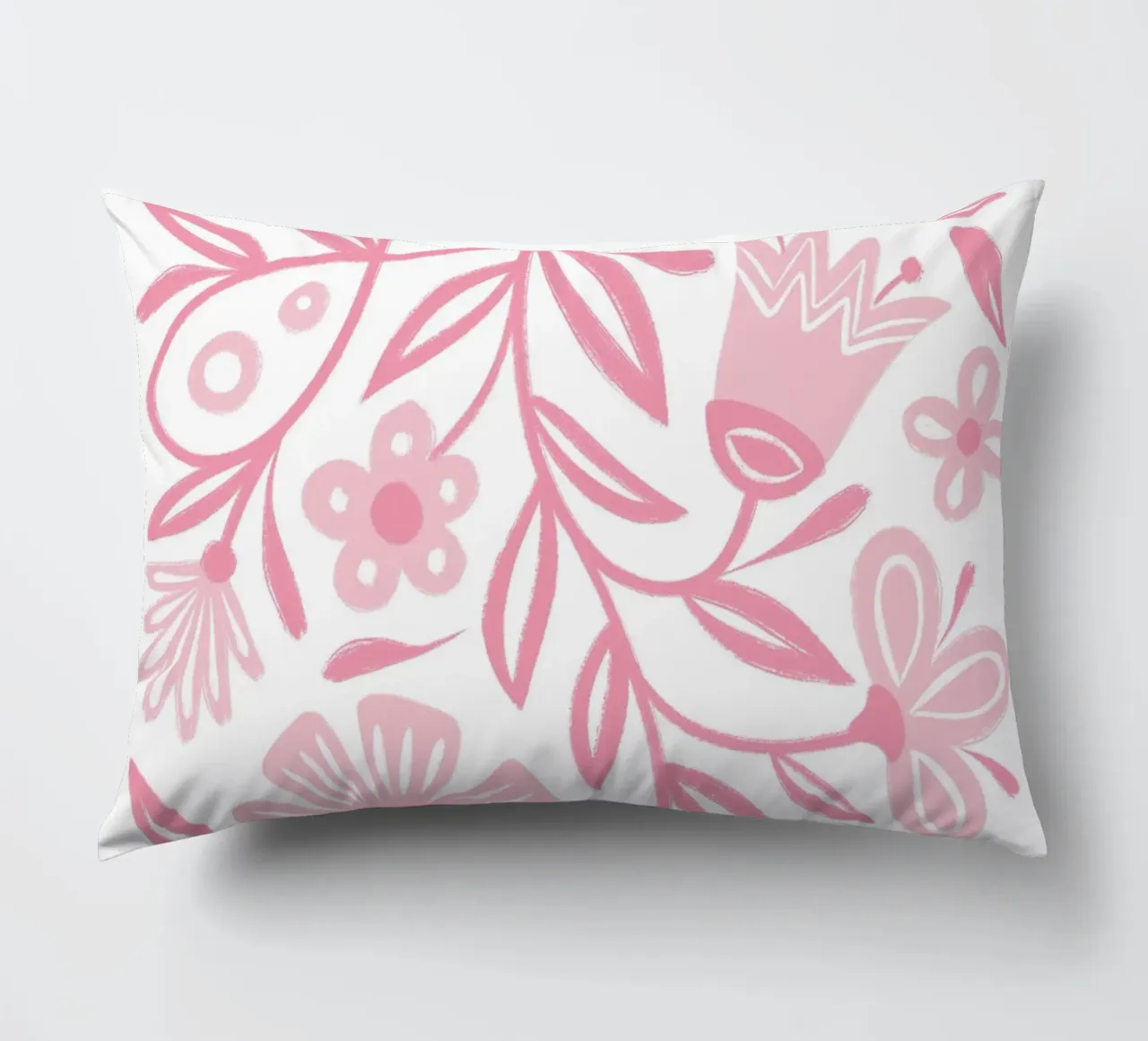 Folclore floreale rosa cuscino da Martina