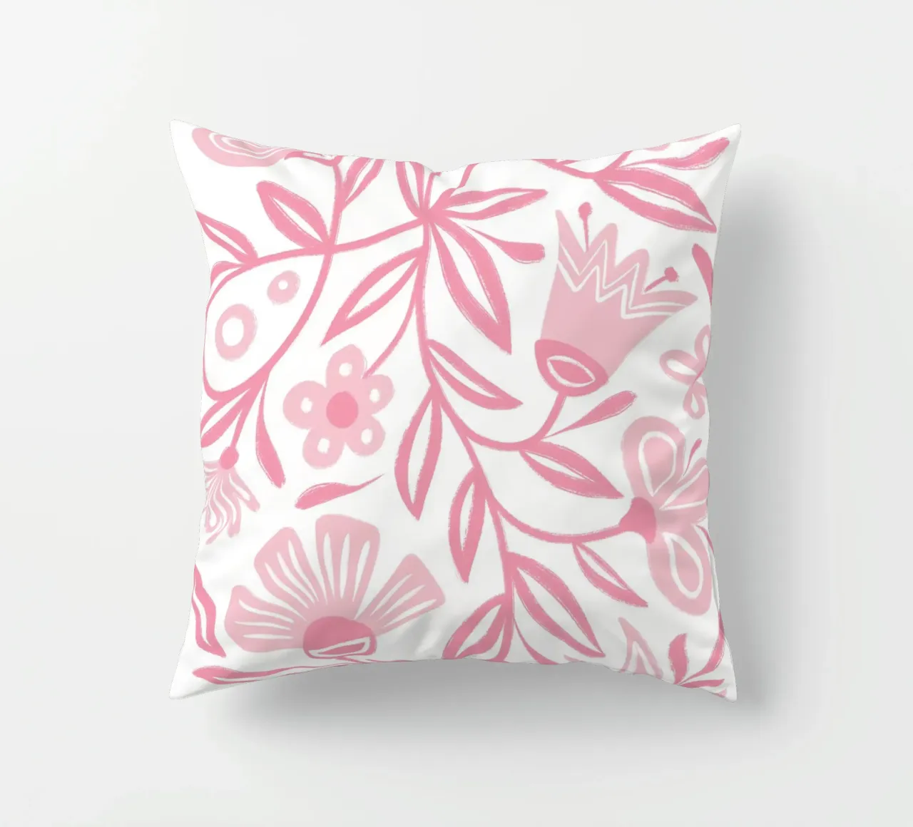 Folclore floreale rosa cuscino da Martina