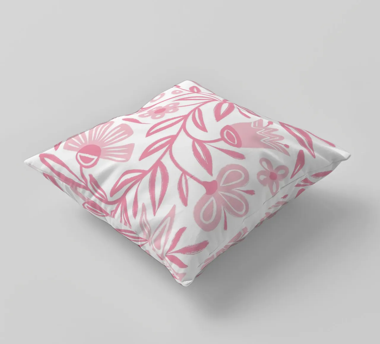 Folclore floreale rosa cuscino da Martina