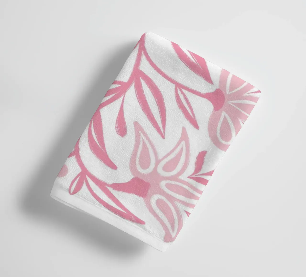 Folclore floreale rosa asciugamano da bagno da Martina