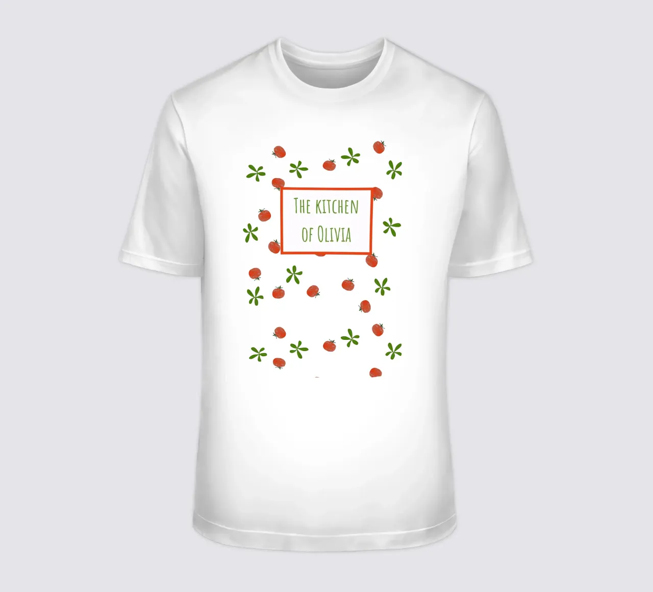 Personalized Italian Kitchen Art – Caprese Salad Print t-shirt by Patruschka’s Patterns