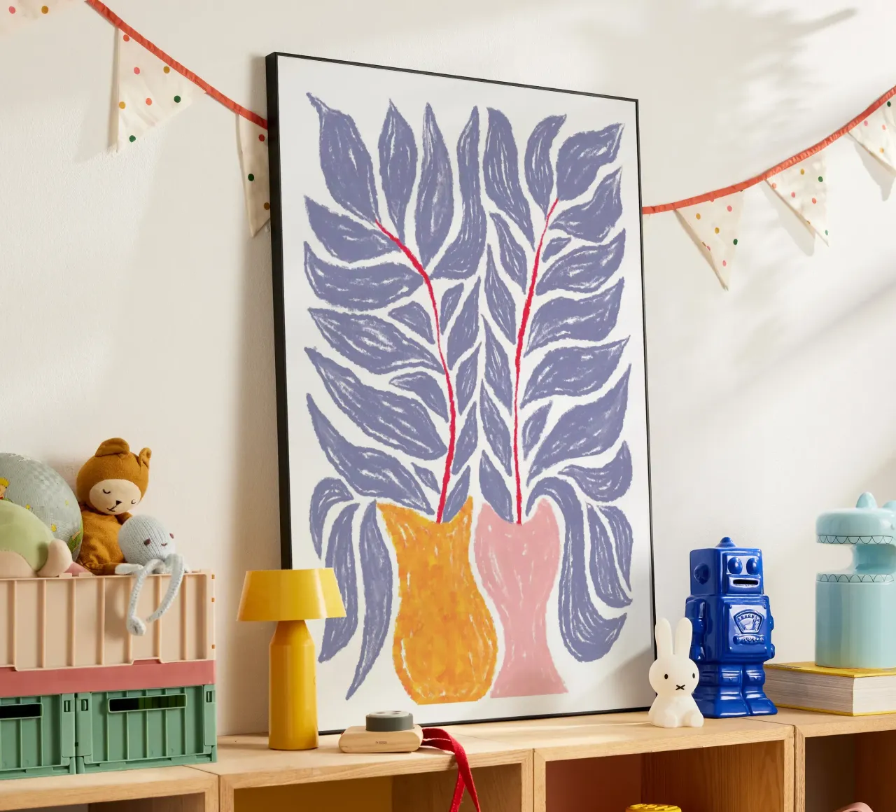 Purple Plants Kitchen forex plate by Martina
