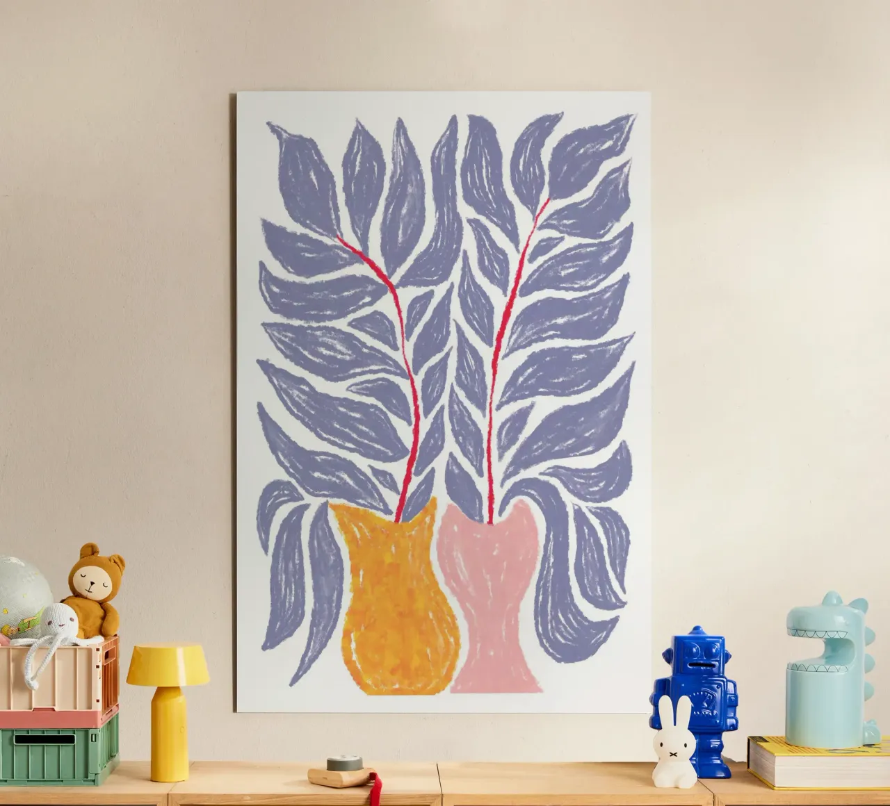 Purple Plants Kitchen forex plate by Martina