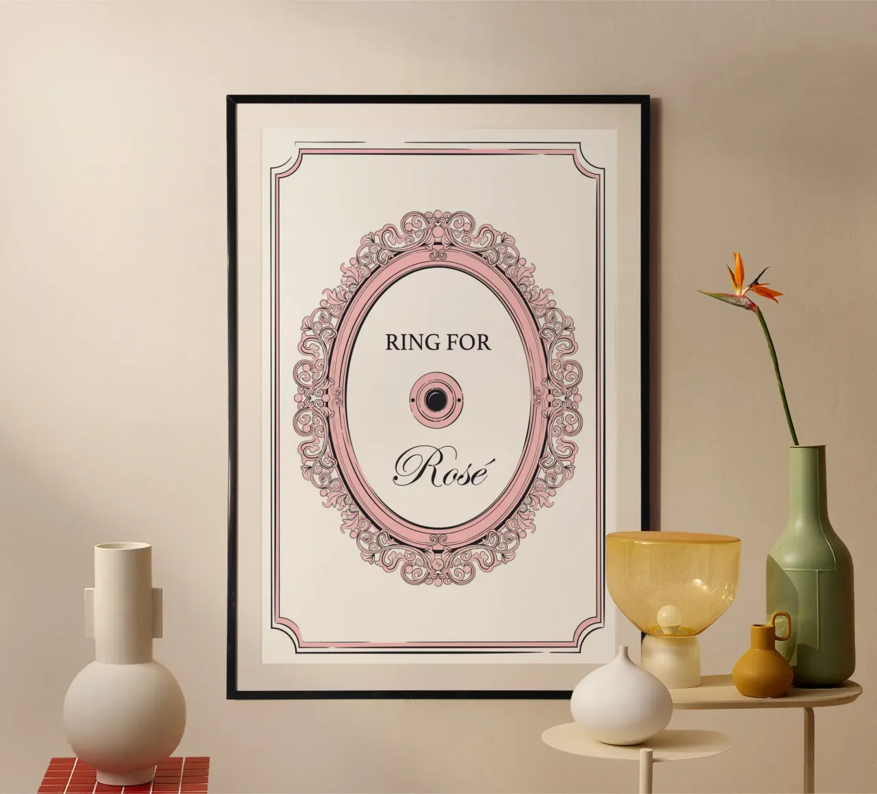 Anello per campanello di Rose Wine poster da Martina
