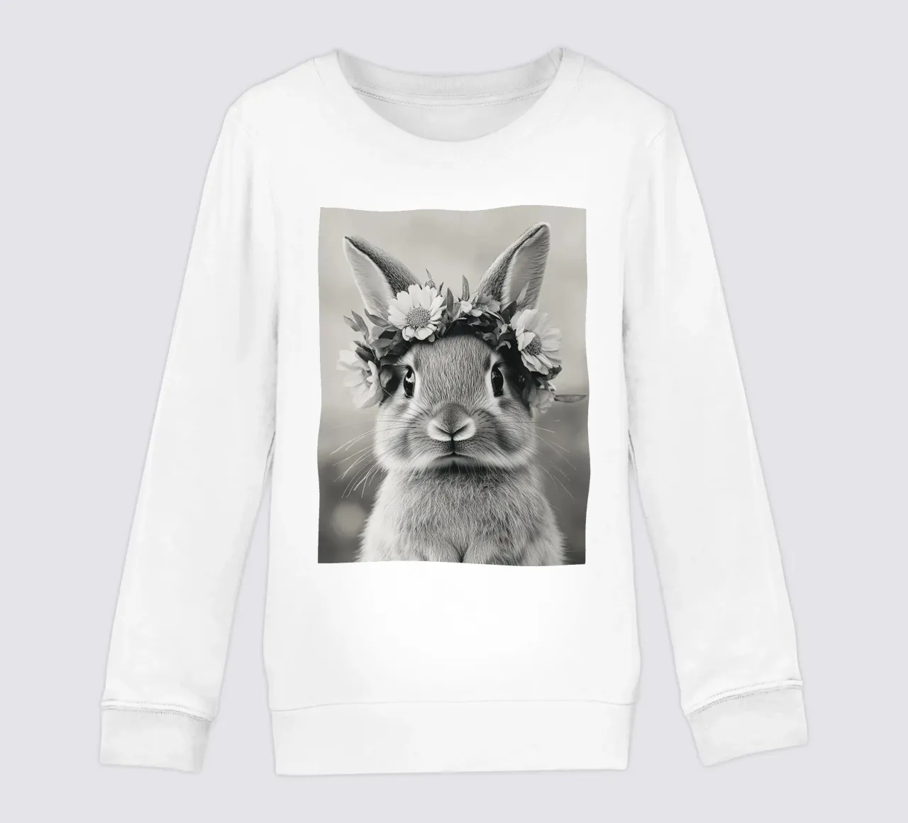 Hase mit Blumenkranz felpa bambino da theroom