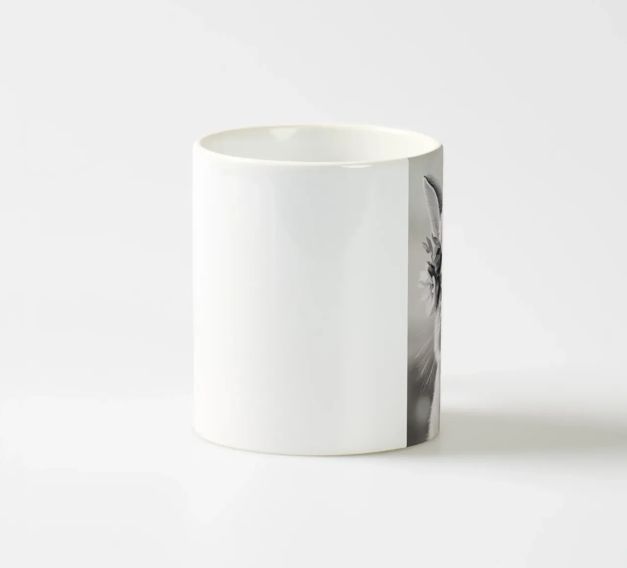 Hase mit Blumenkranz tazza in ceramica da theroom