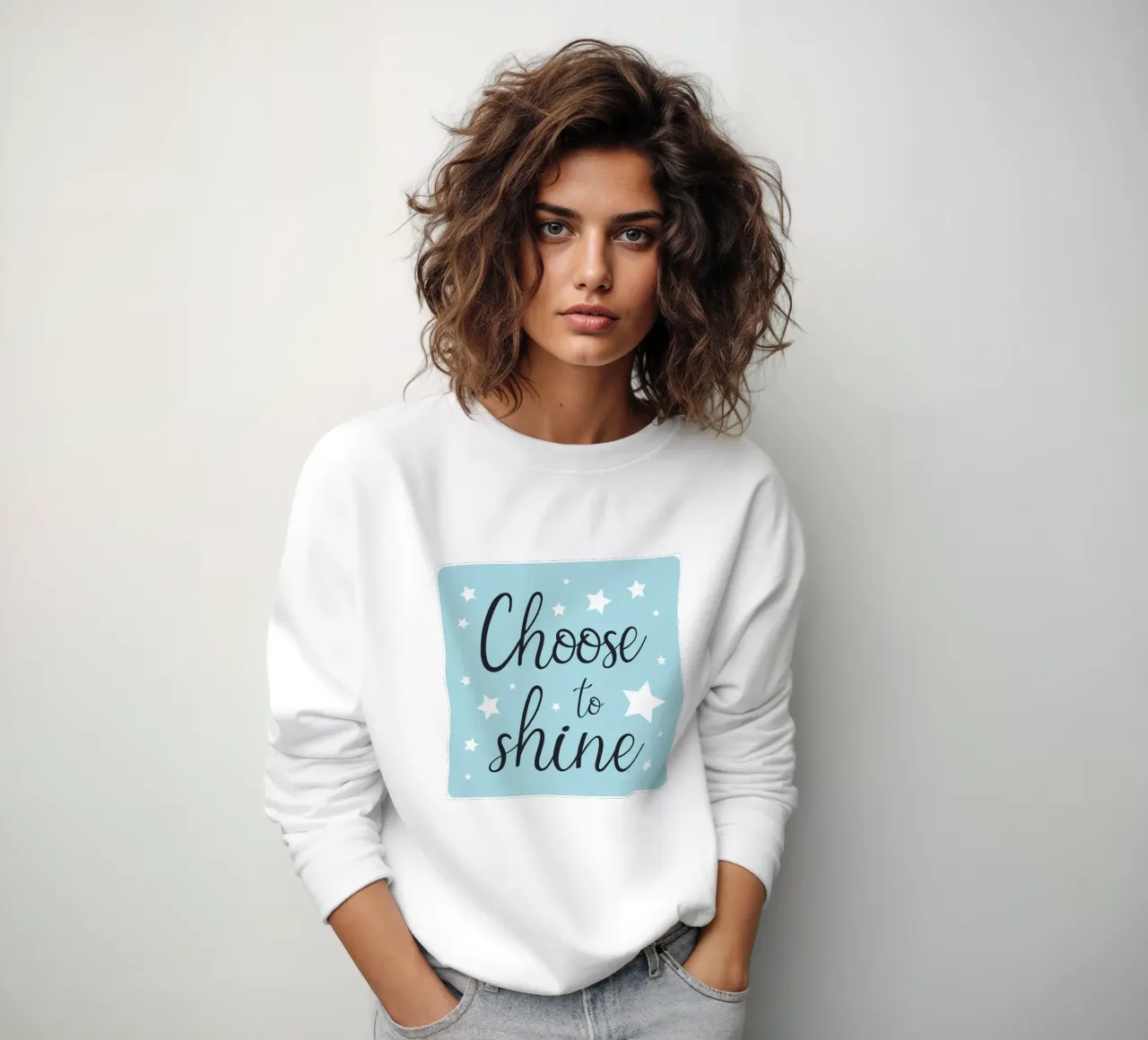 Scegli di brillare citazione positiva felpa da Martina