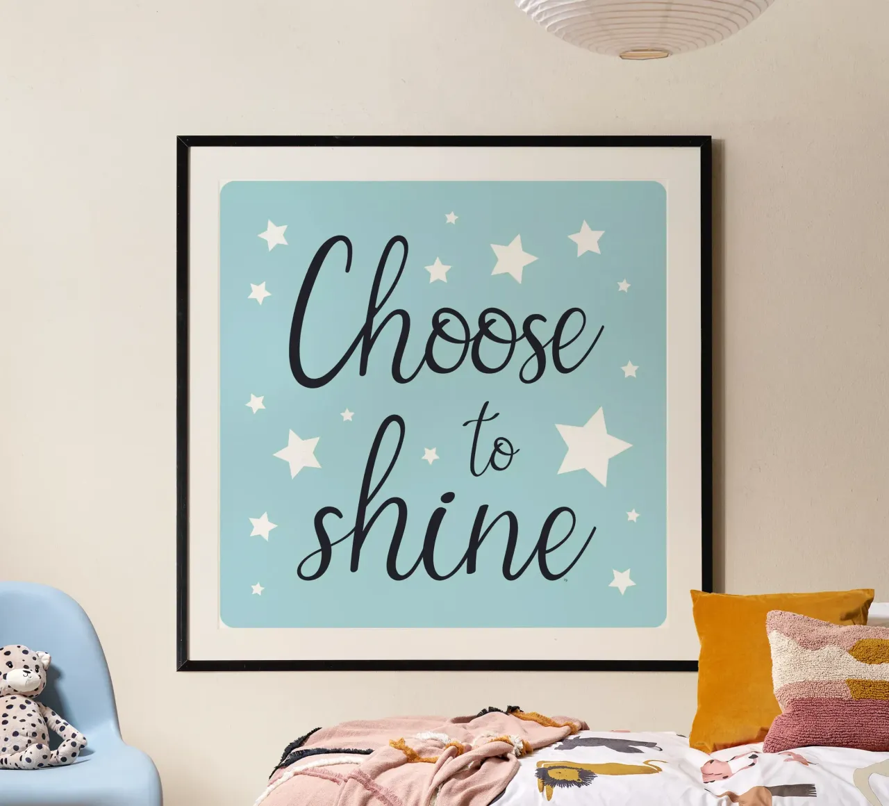 Scegli di brillare citazione positiva poster da Martina