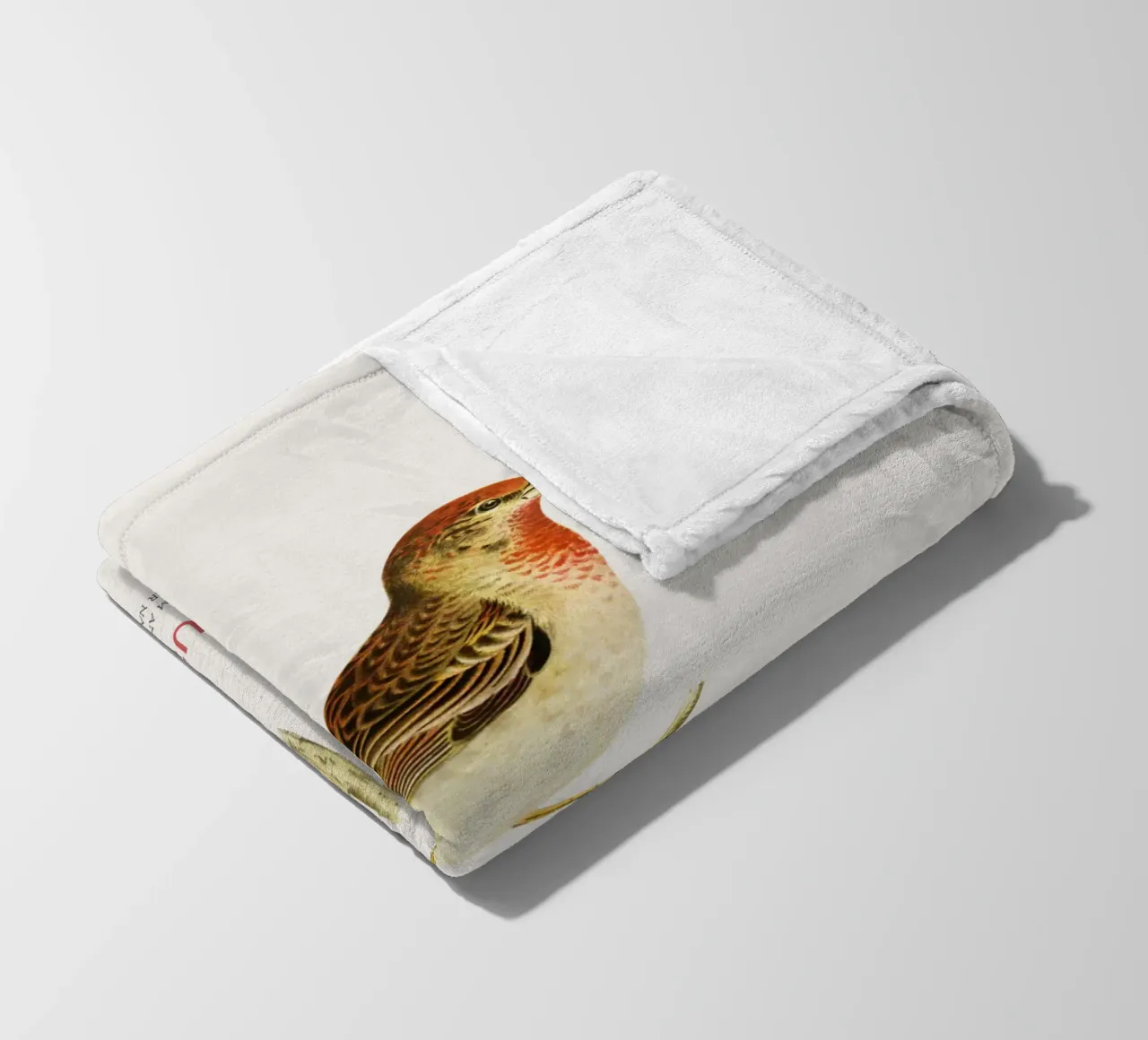 Scharlachrosengimpel oder Carpodacus Erythrinus Fleecedecke von Vintagrafica
