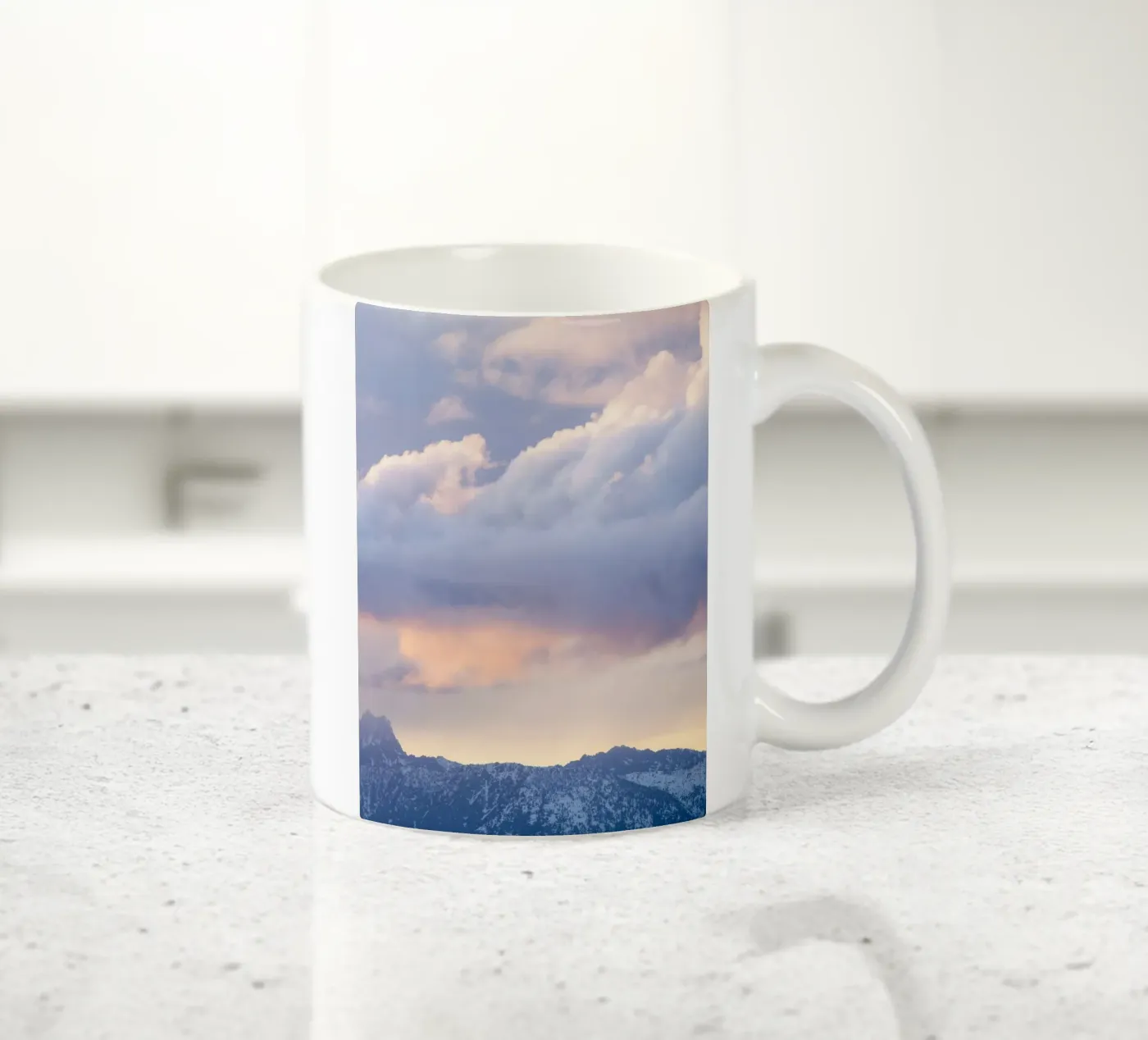 cloud mountain ceramic mug by marty