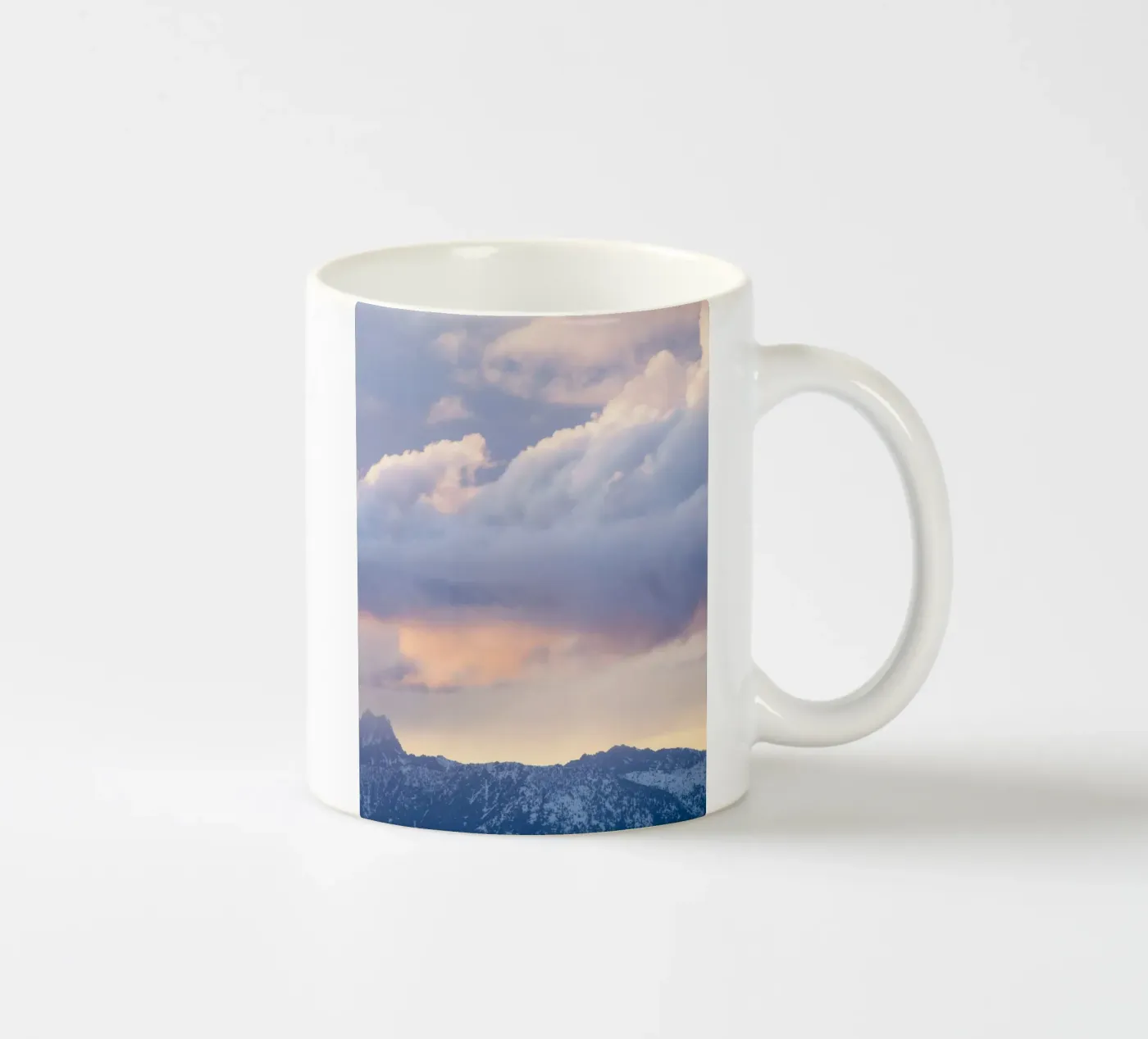 cloud mountain ceramic mug by marty