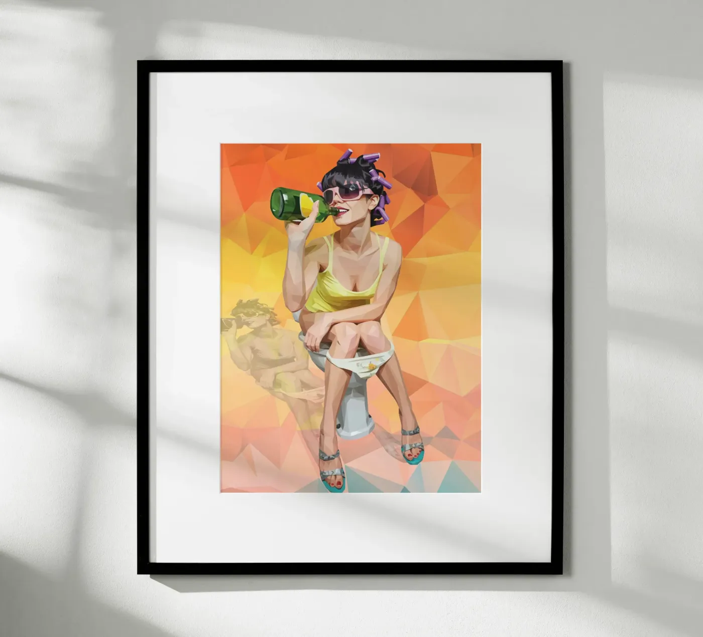 Ontsnap aan de routine poster van Self-expression