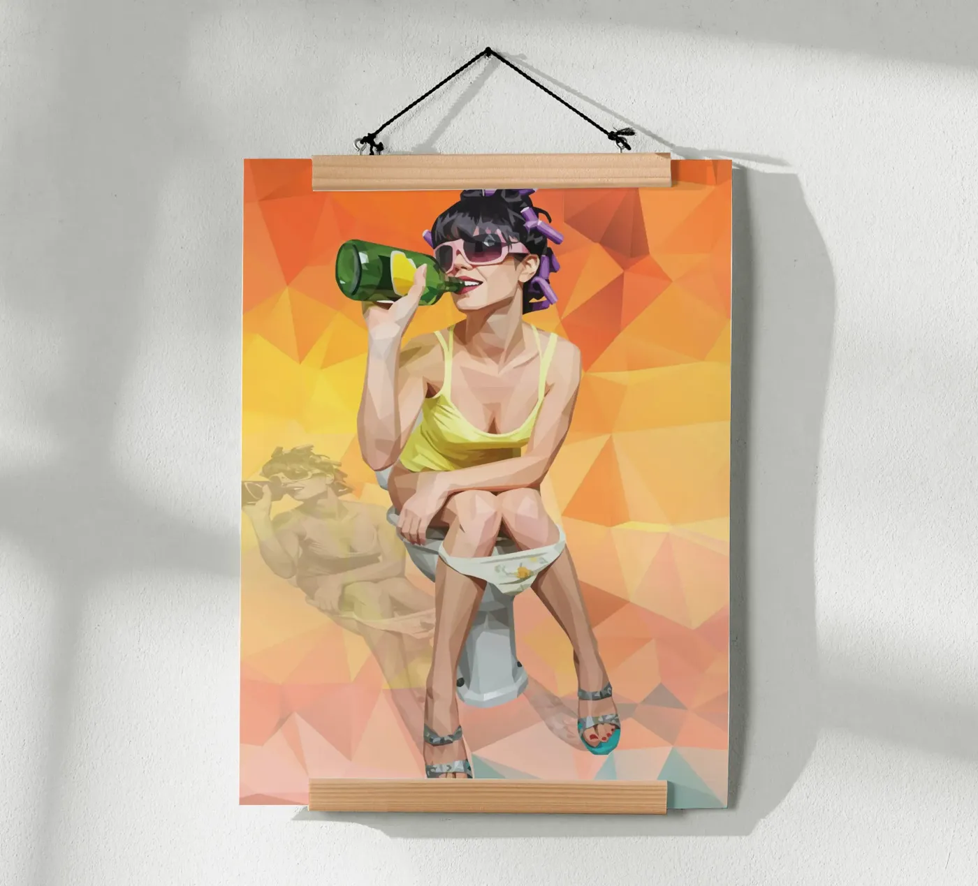 Ontsnap aan de routine poster van Self-expression