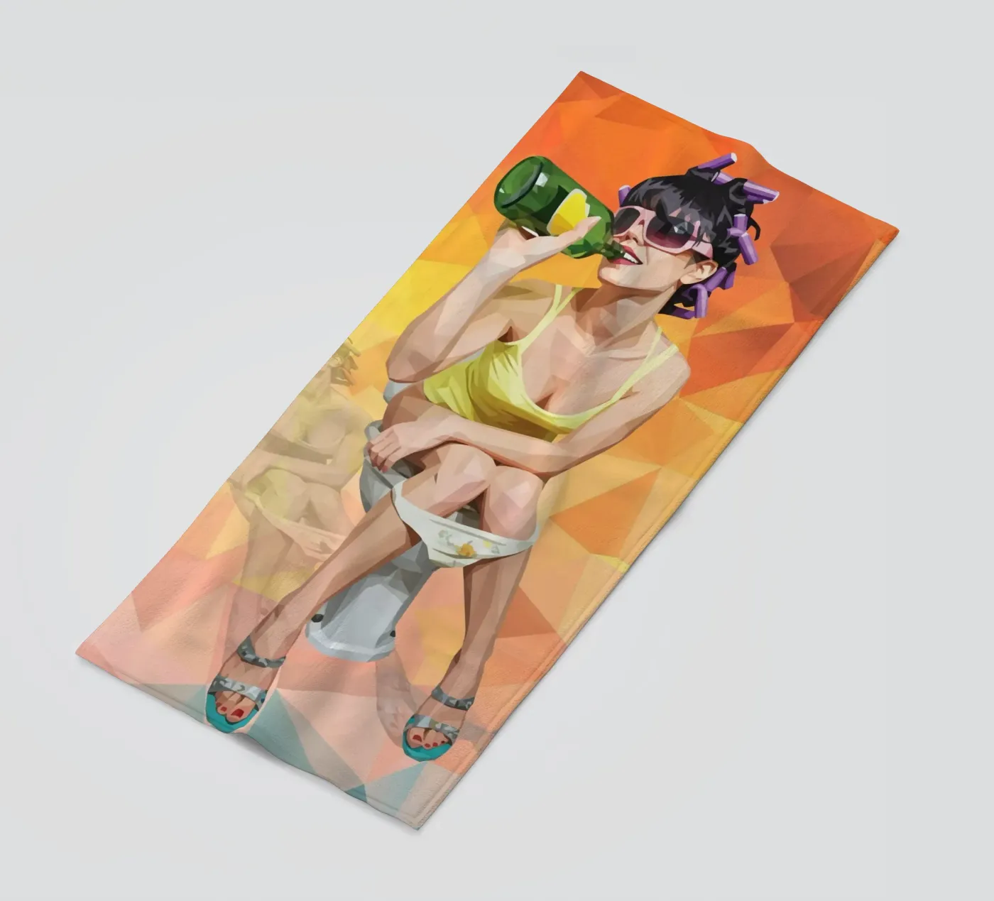 Escape Routine beach towel by Self-expression