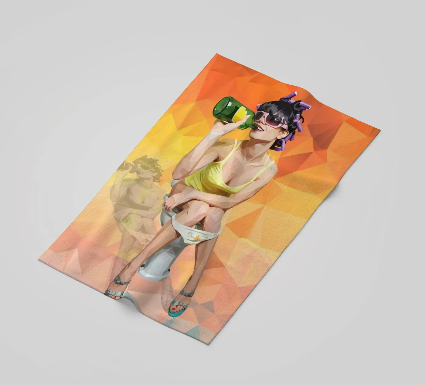 Escape Routine beach towel by Self-expression