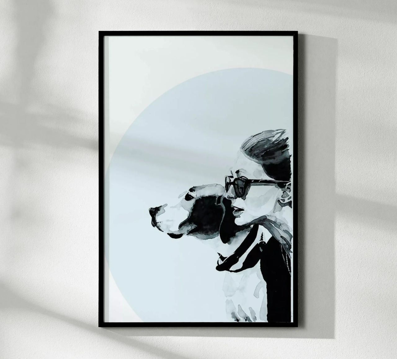 Fashionable Blue poster by Mathilde Olsen