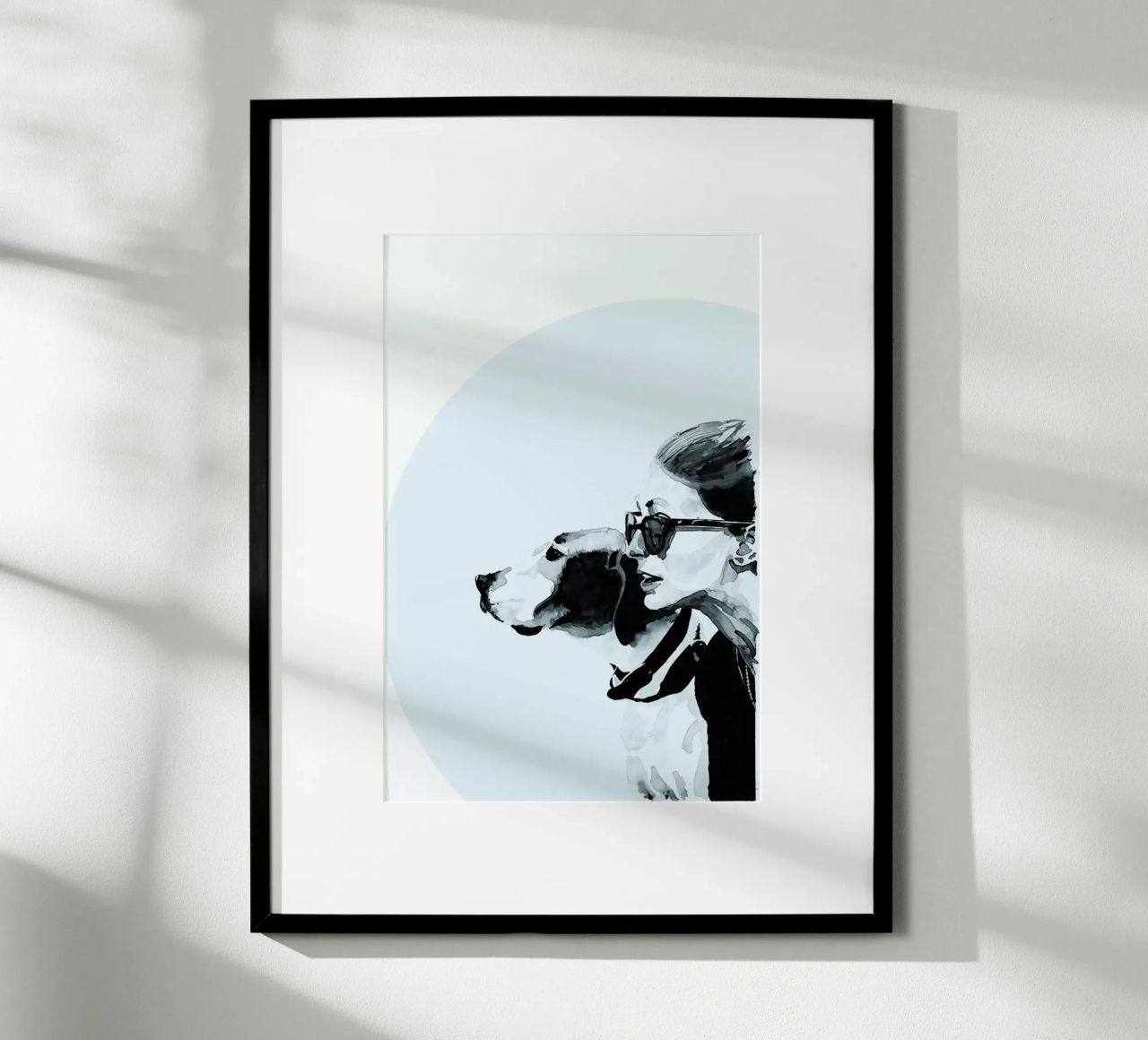 Fashionable Blue poster by Mathilde Olsen