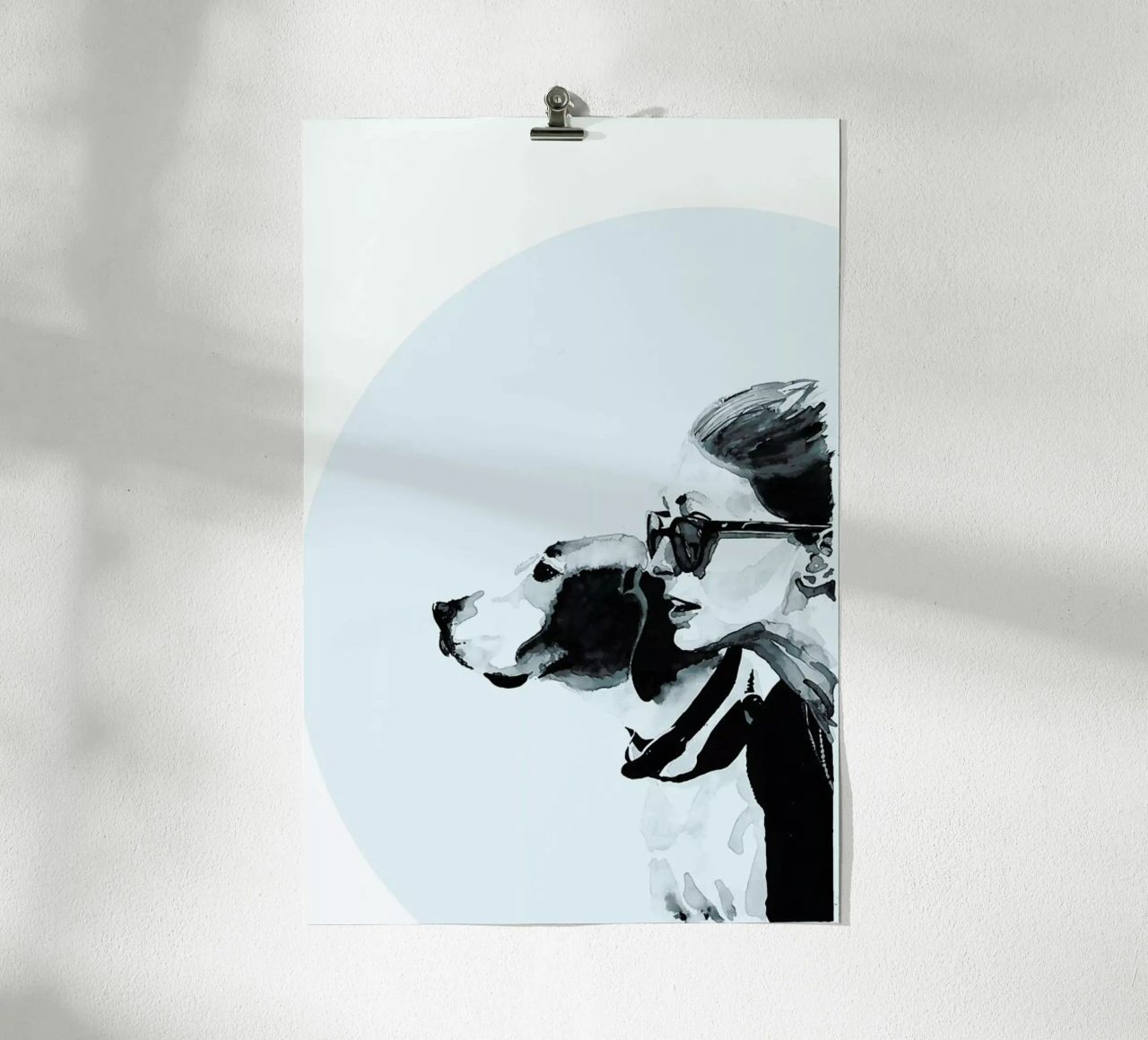 Fashionable Blue poster by Mathilde Olsen