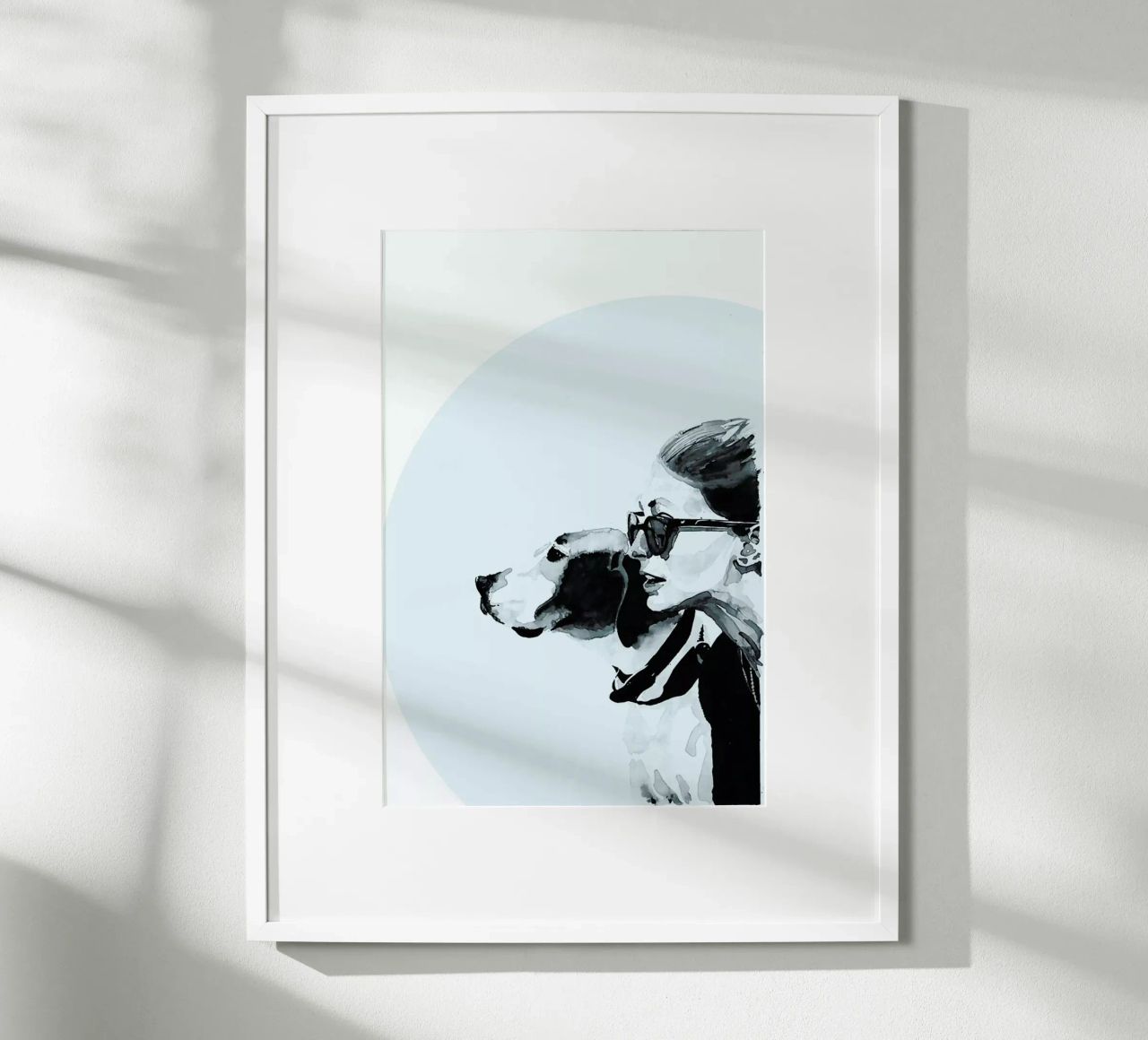 Fashionable Blue poster by Mathilde Olsen