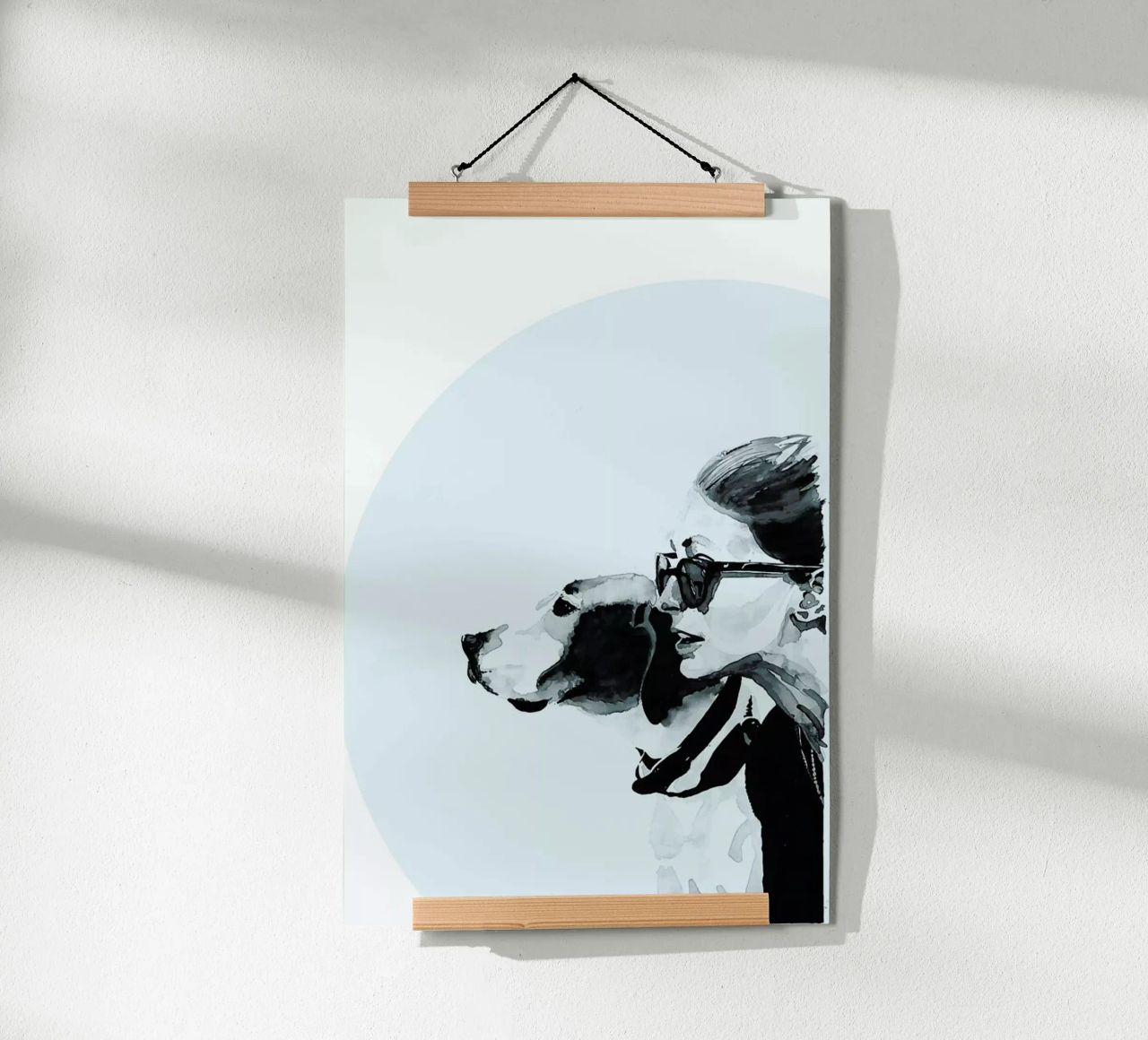 Fashionable Blue poster by Mathilde Olsen