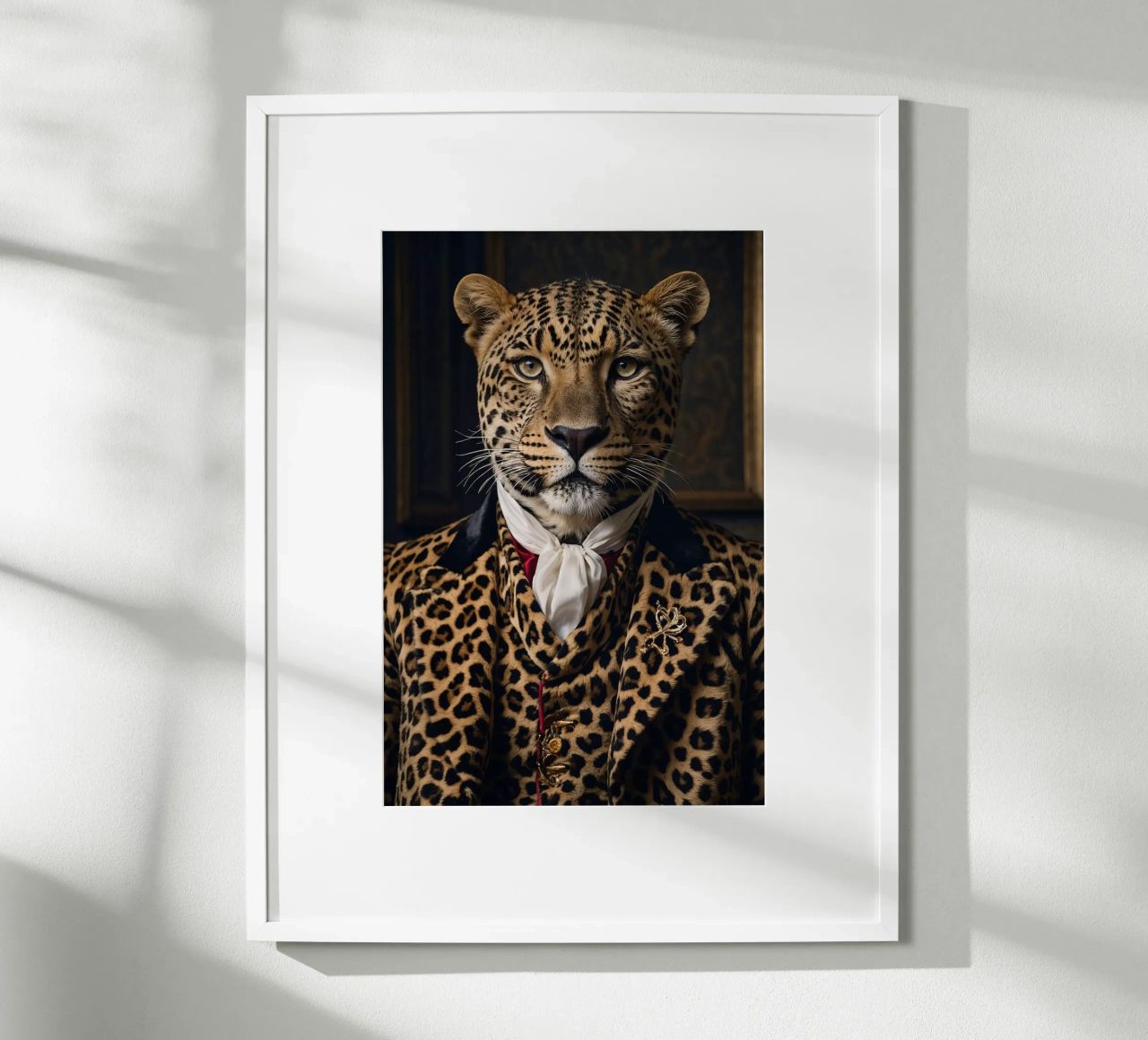 Leopold der Königliche Leopard - Majestätisches Wildtierporträt Poster von Beasts of Nobility