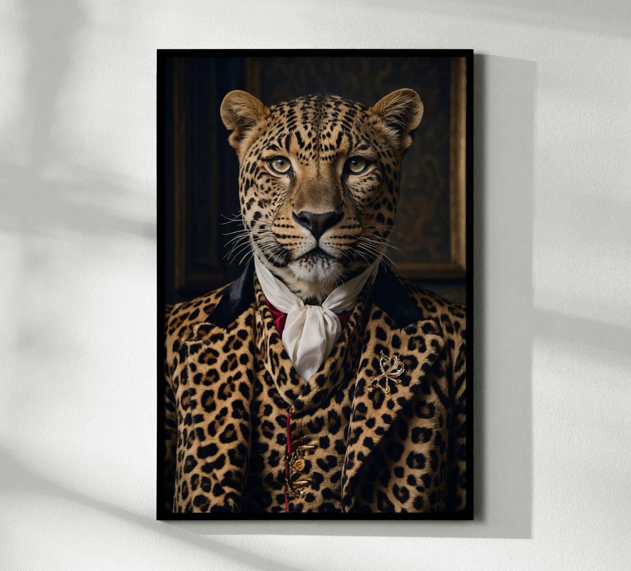 Leopold der Königliche Leopard - Majestätisches Wildtierporträt Poster von Beasts of Nobility