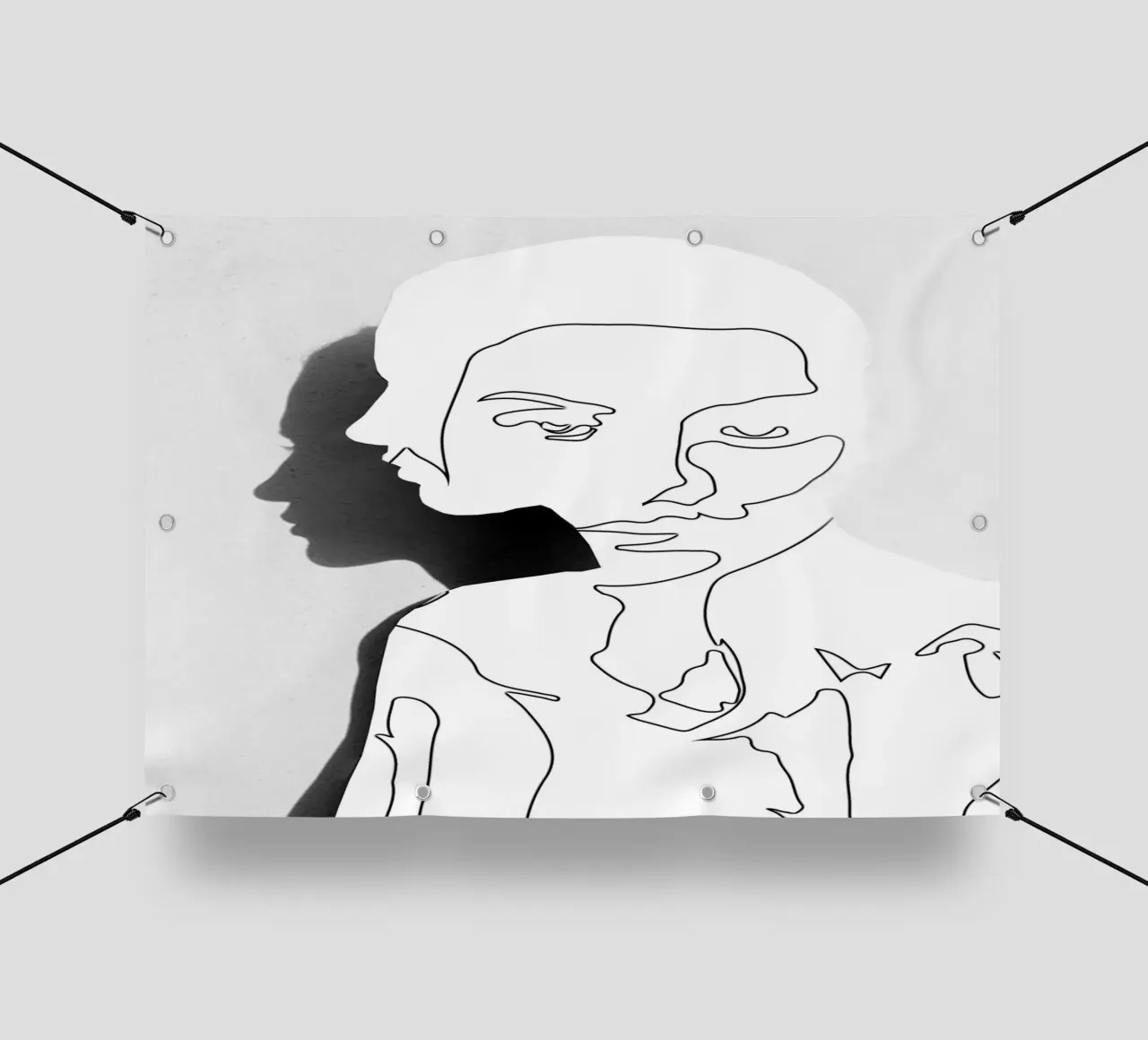 Portrait (Line Drawing ) pvc cover by dada22