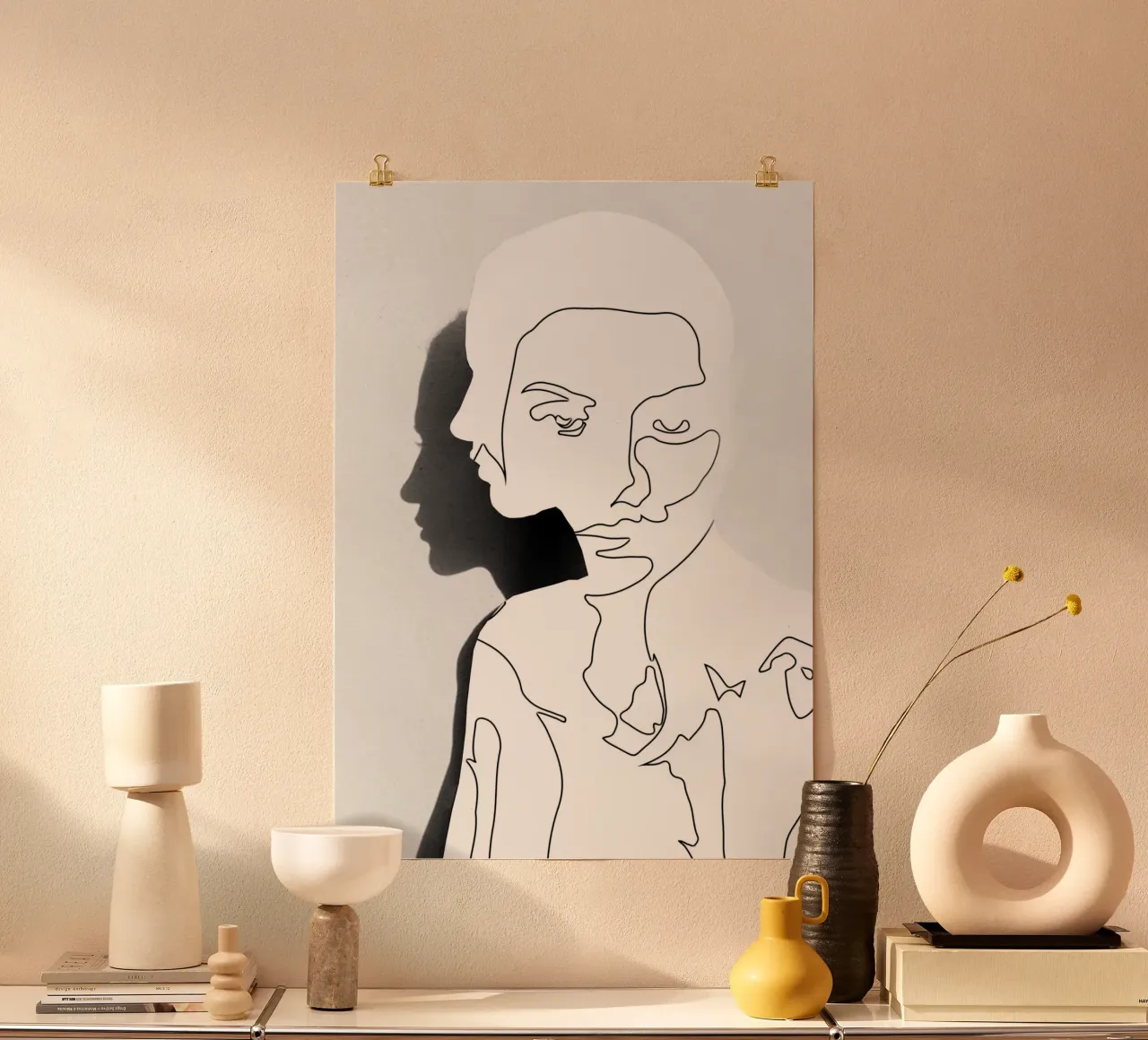 Portrait (Line Drawing ) poster by dada22