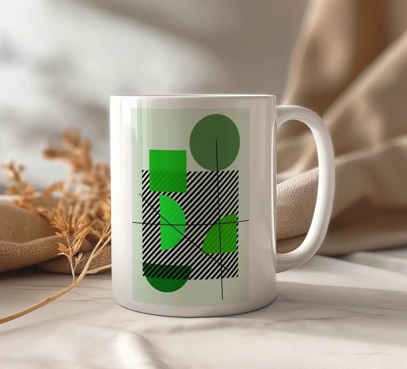 Emerald Draft ceramic mug by Robert
