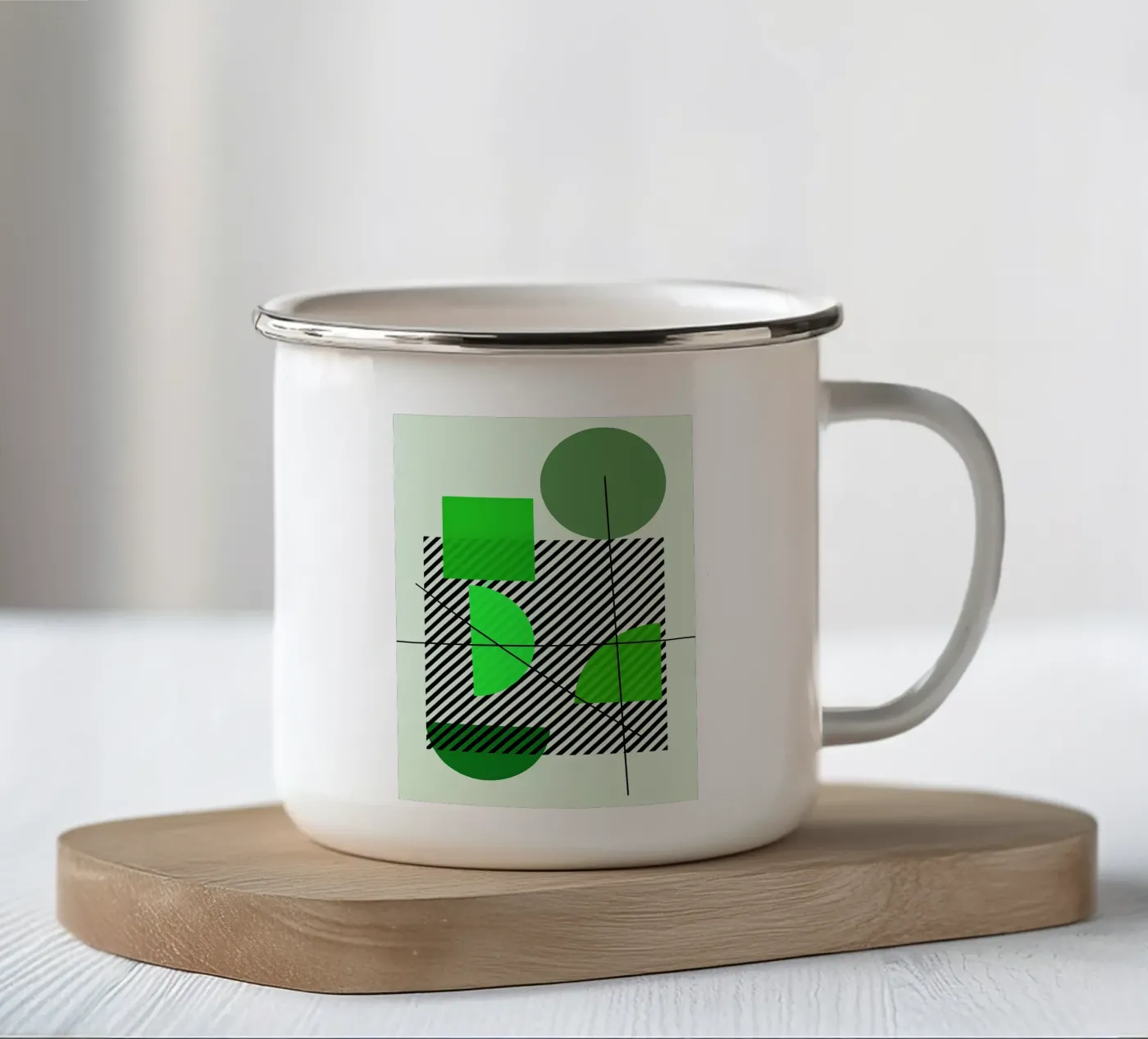 Emerald Draft enamel mug by Robert