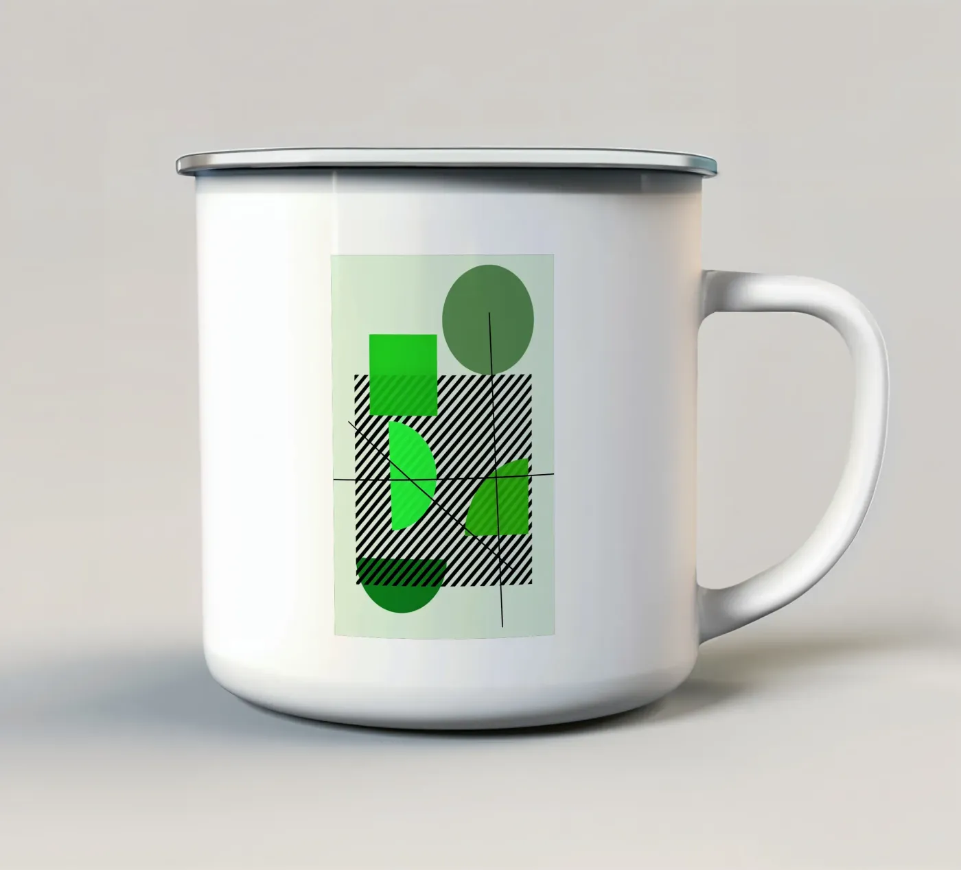 Emerald Draft enamel mug by Robert