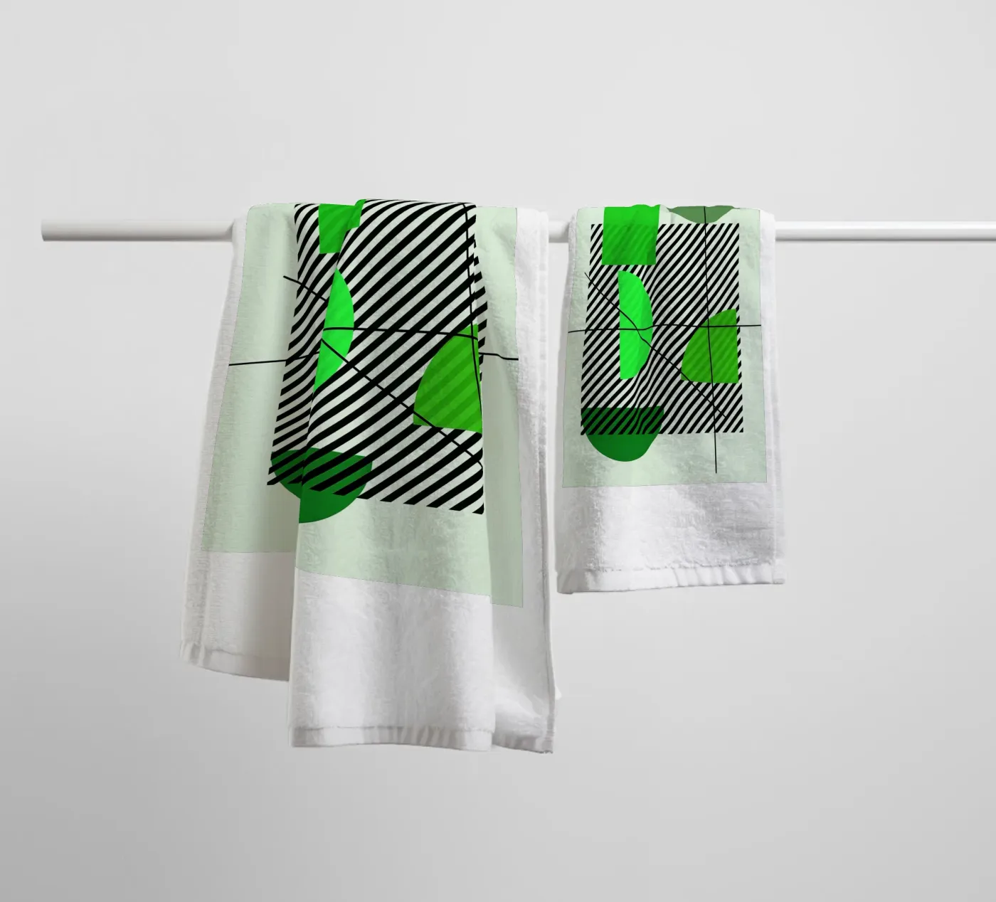Emerald Draft towel by Robert