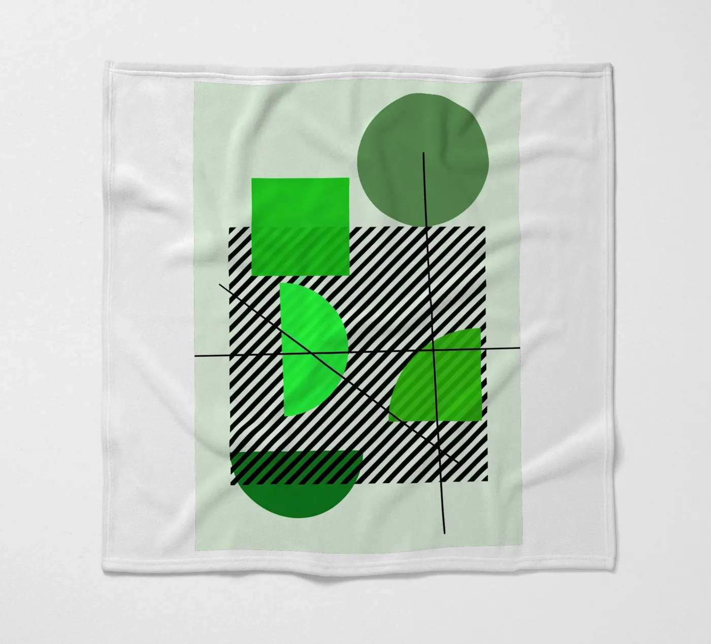 Emerald Draft fleece blanket by Robert