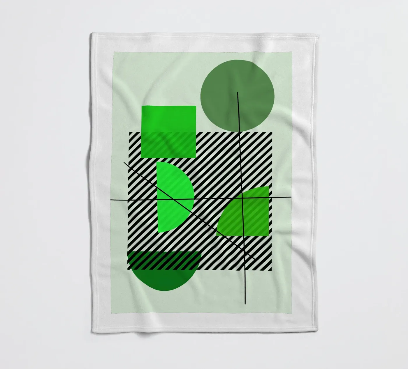 Emerald Draft fleece blanket by Robert