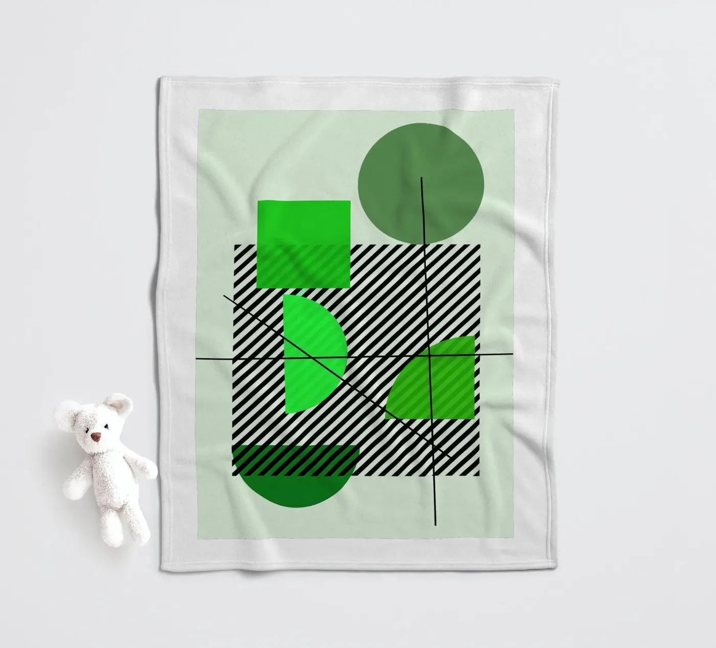 Emerald Draft fleece blanket by Robert