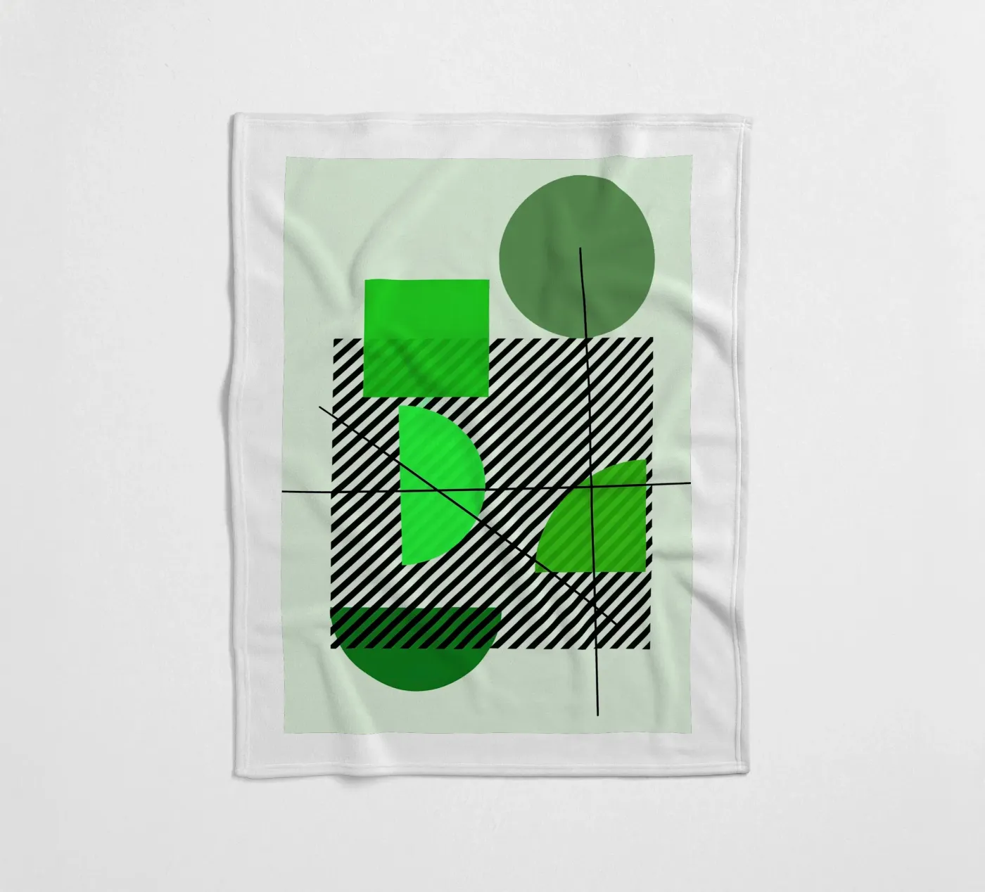 Emerald Draft fleece blanket by Robert