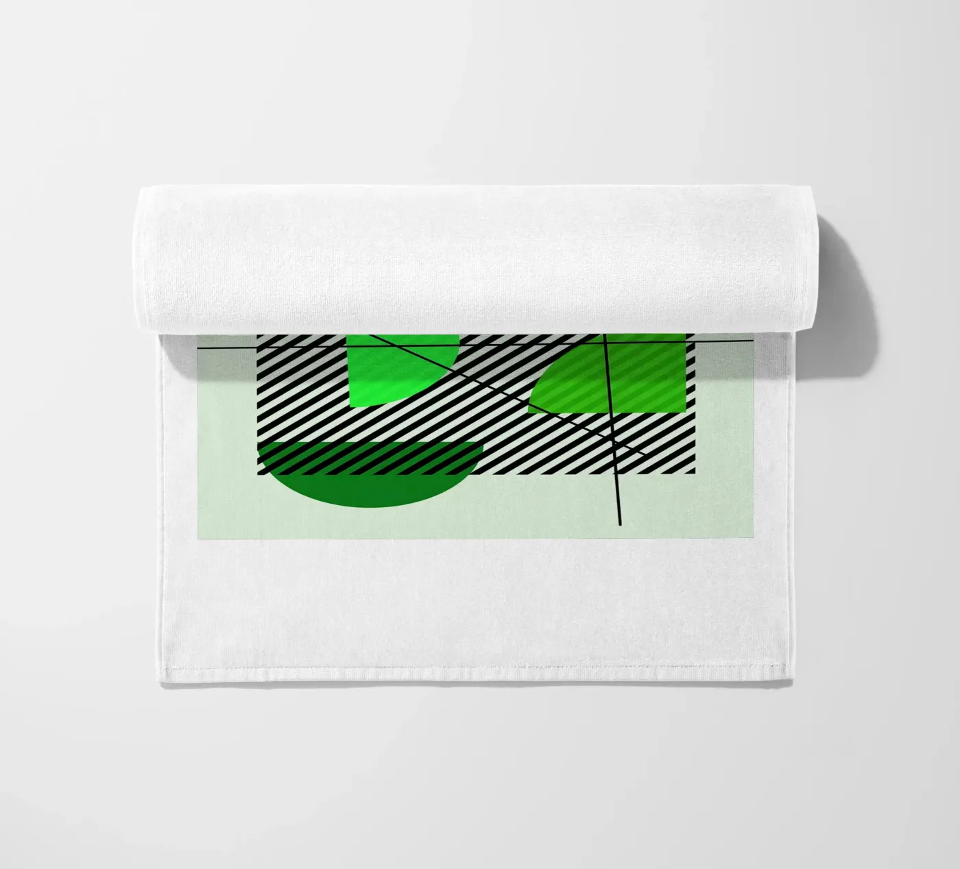 Emerald Draft beach towel by Robert