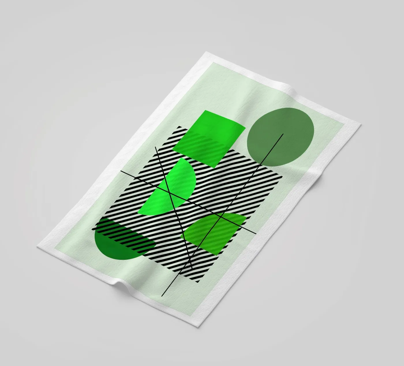 Emerald Draft beach towel by Robert