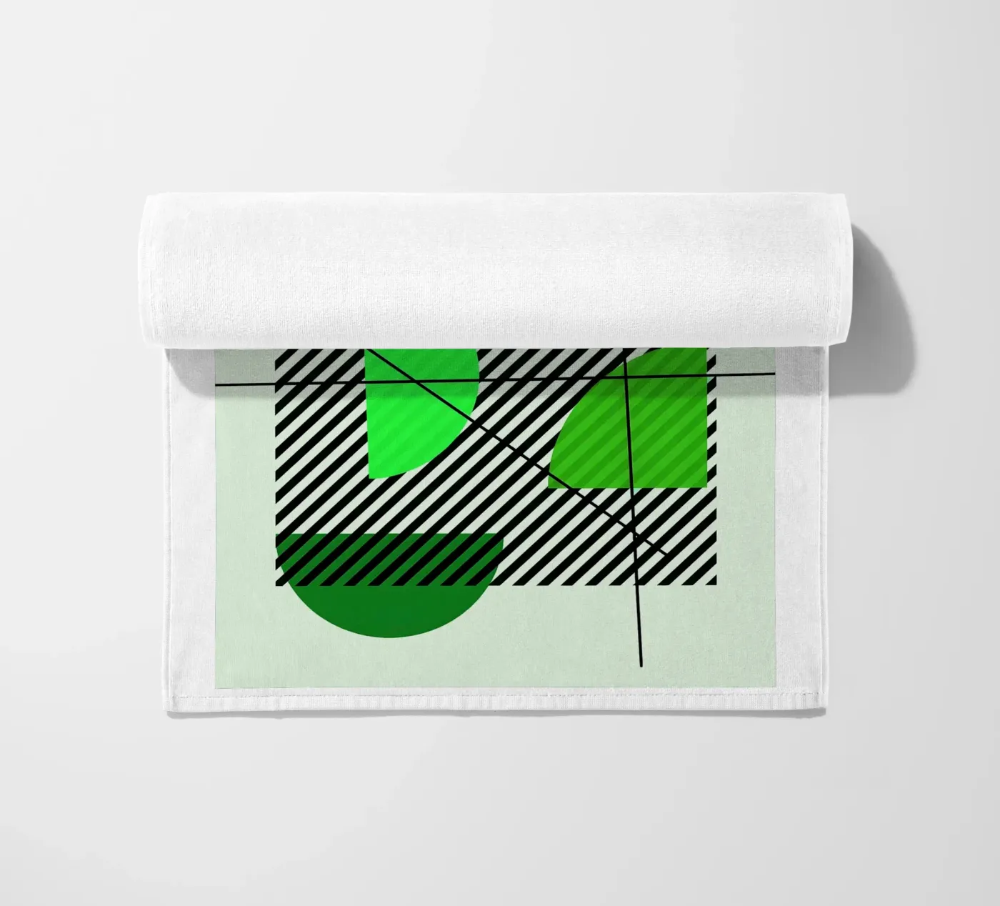 Emerald Draft beach towel by Robert