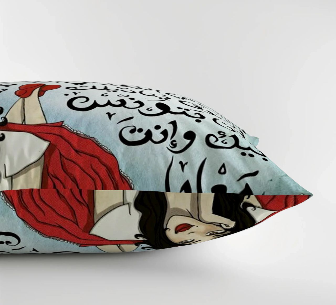 Batwannis Bik - Draw Me A Song Project decorative cushion by Nour Tohme