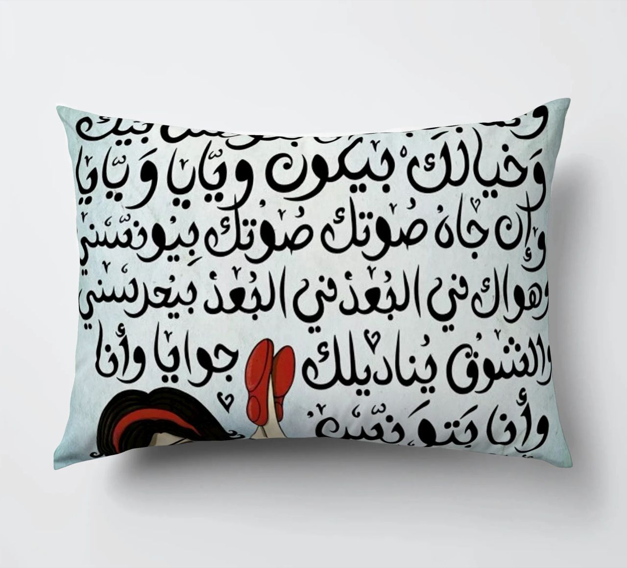 Batwannis Bik - Draw Me A Song Project decorative cushion by Nour Tohme
