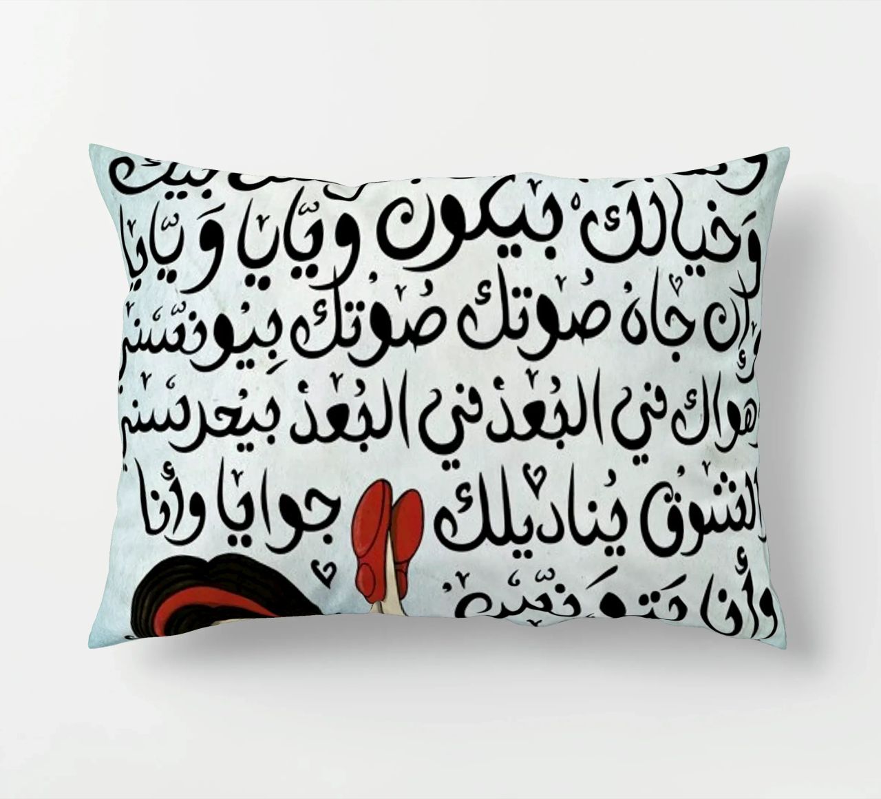 Batwannis Bik - Draw Me A Song Project decorative cushion by Nour Tohme