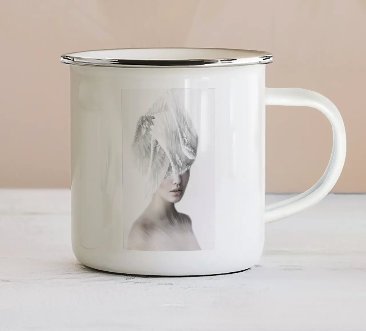 Angelo bello tazza in smalto da dada22