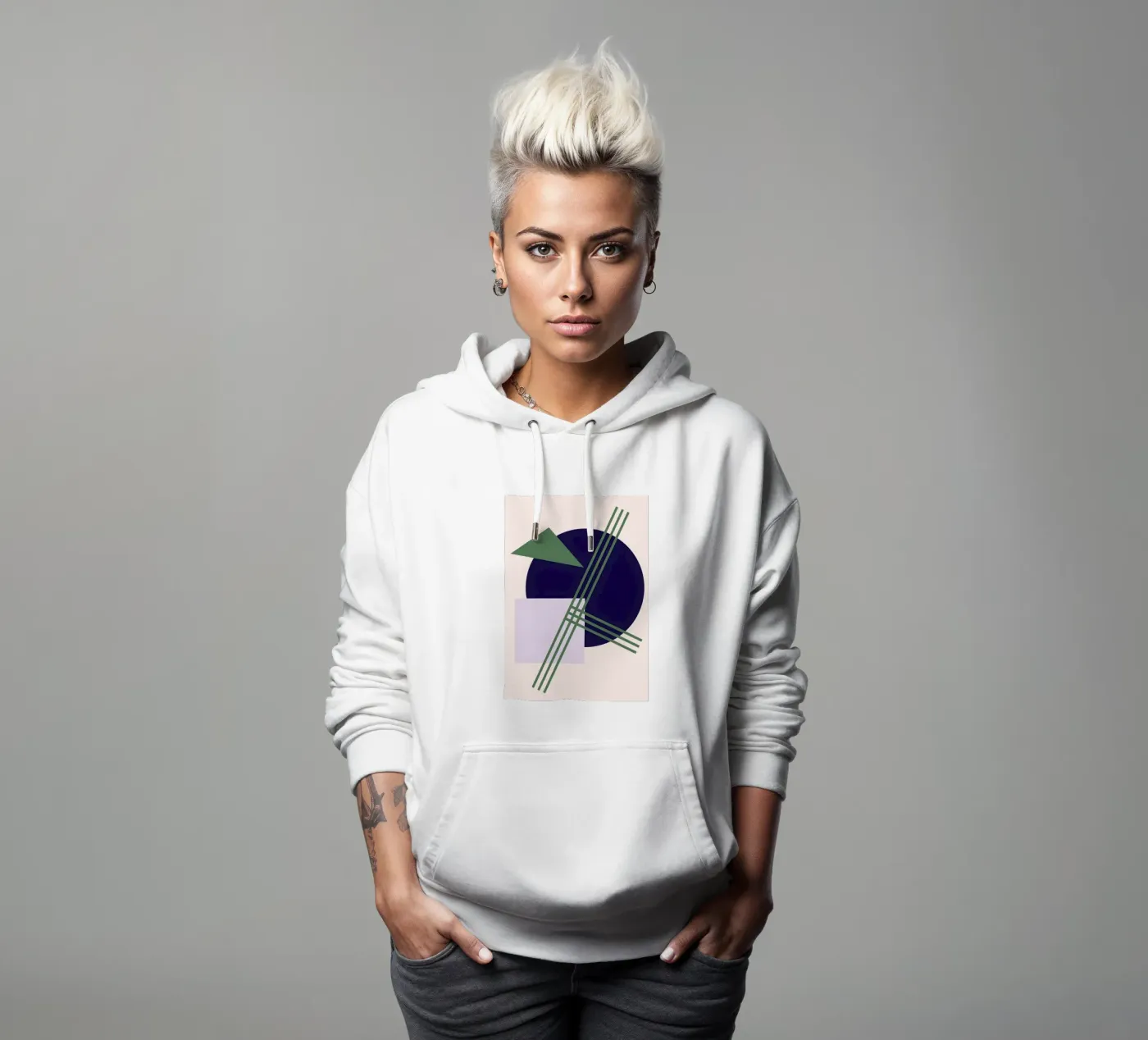 Linear Intersection hoodie by Robert