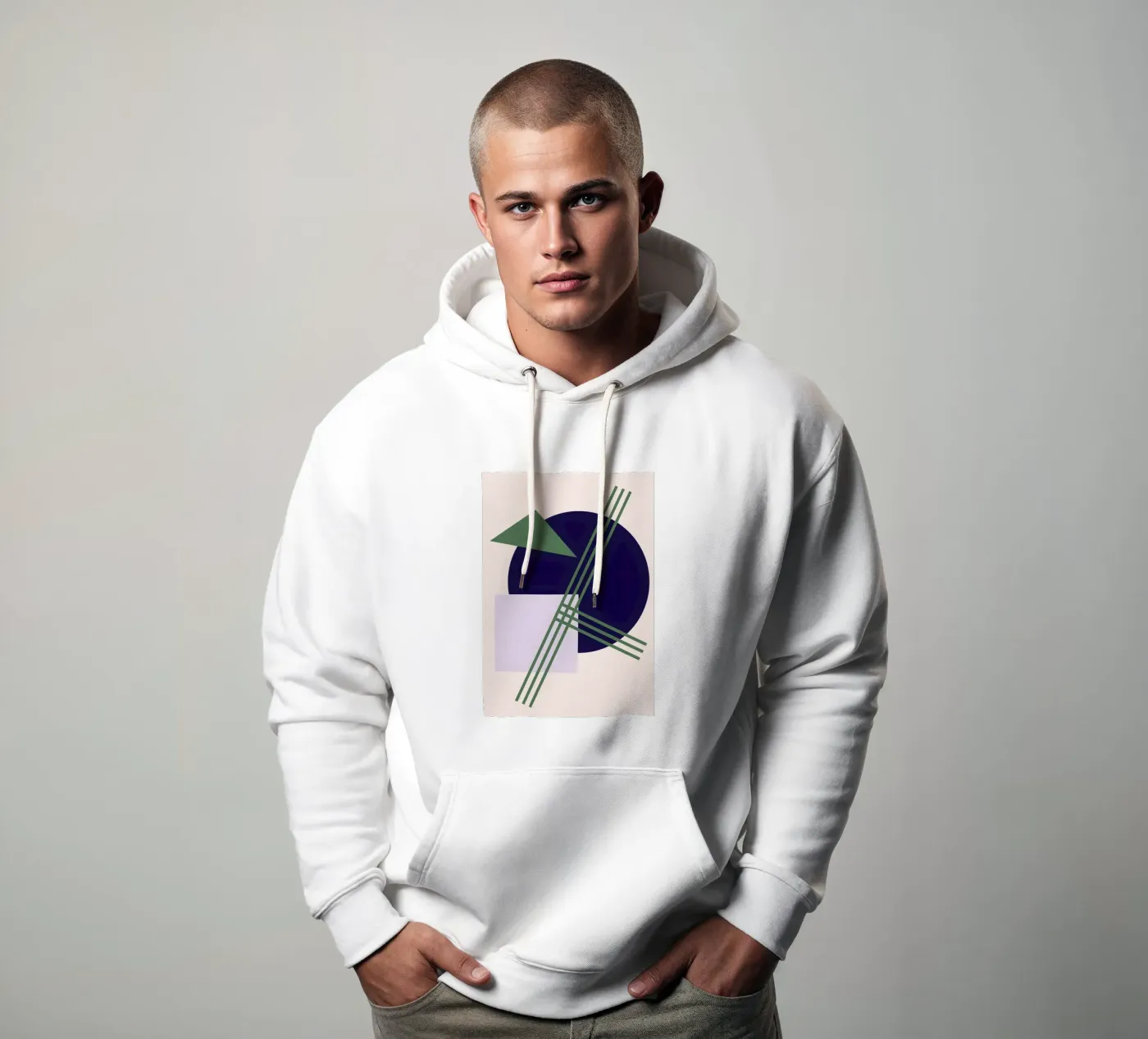 Linear Intersection hoodie by Robert