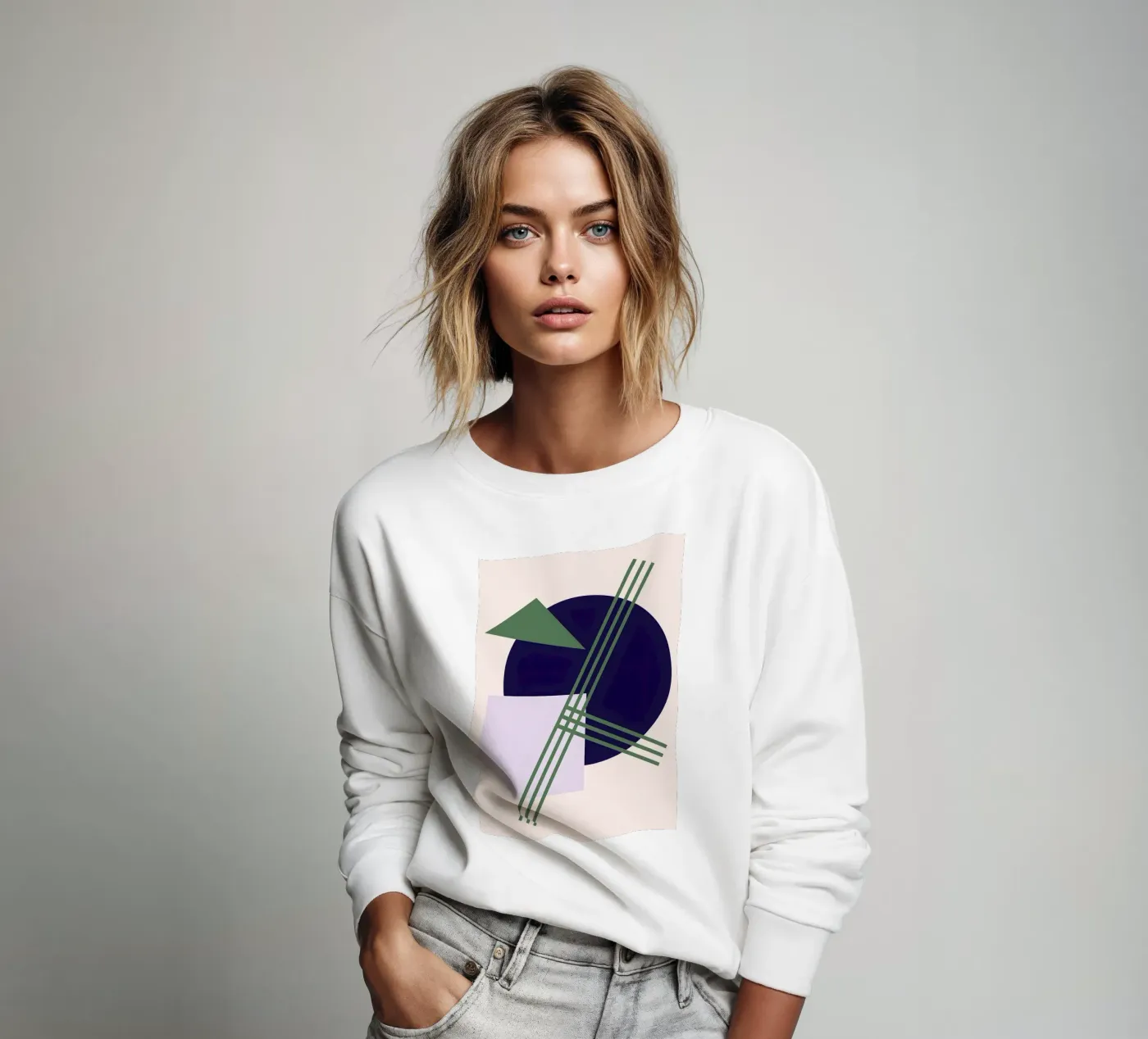 Linear Intersection sweatshirt by Robert